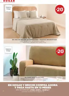 Vista previa Hipercor catálogo válido desde el 12.03.2026 | Página: 34 | Productos: Sofá