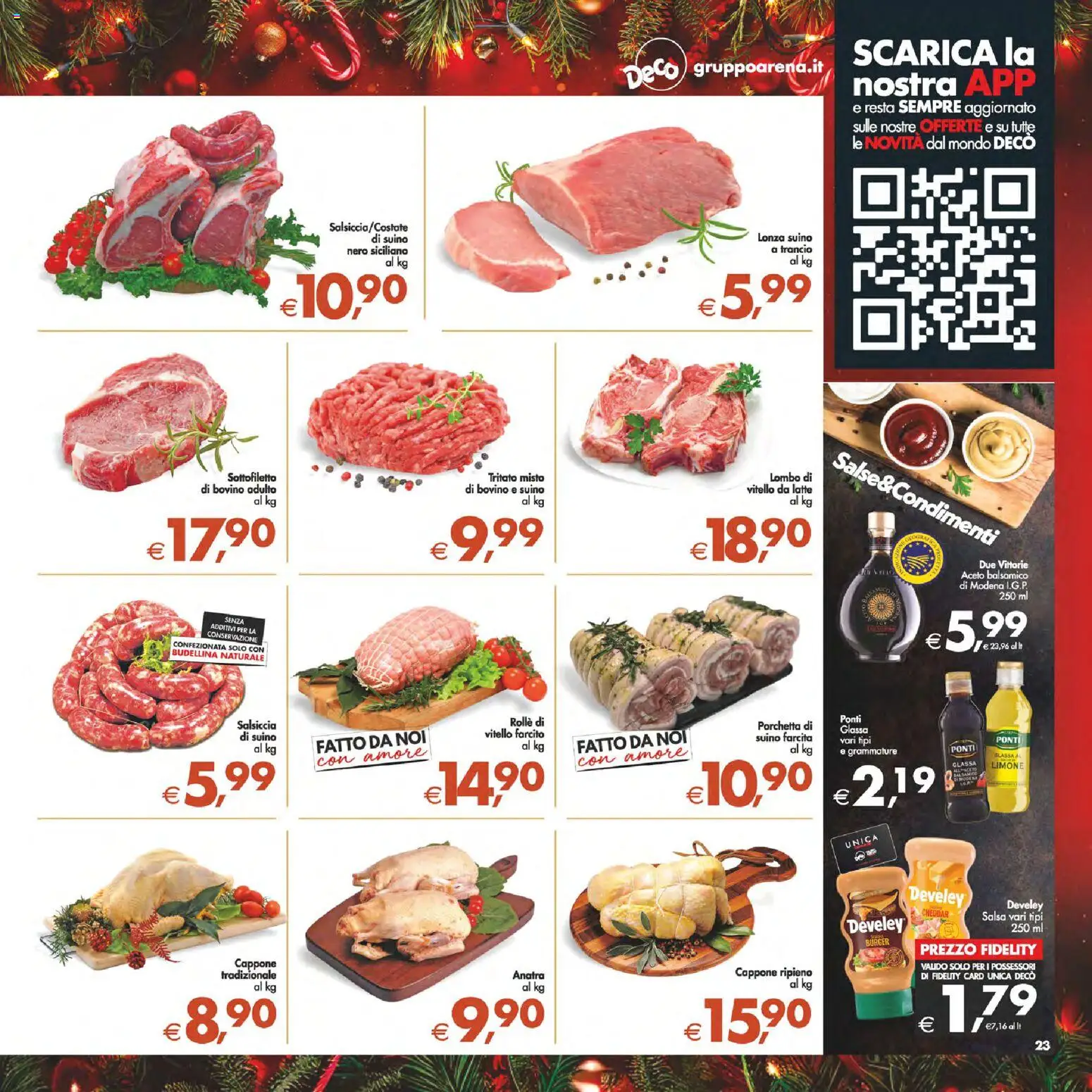 Volantino Decò del 16.12.2025 | Pagina: 25 | Prodotti: Salsa, Latte, Salsiccia, Glassa
