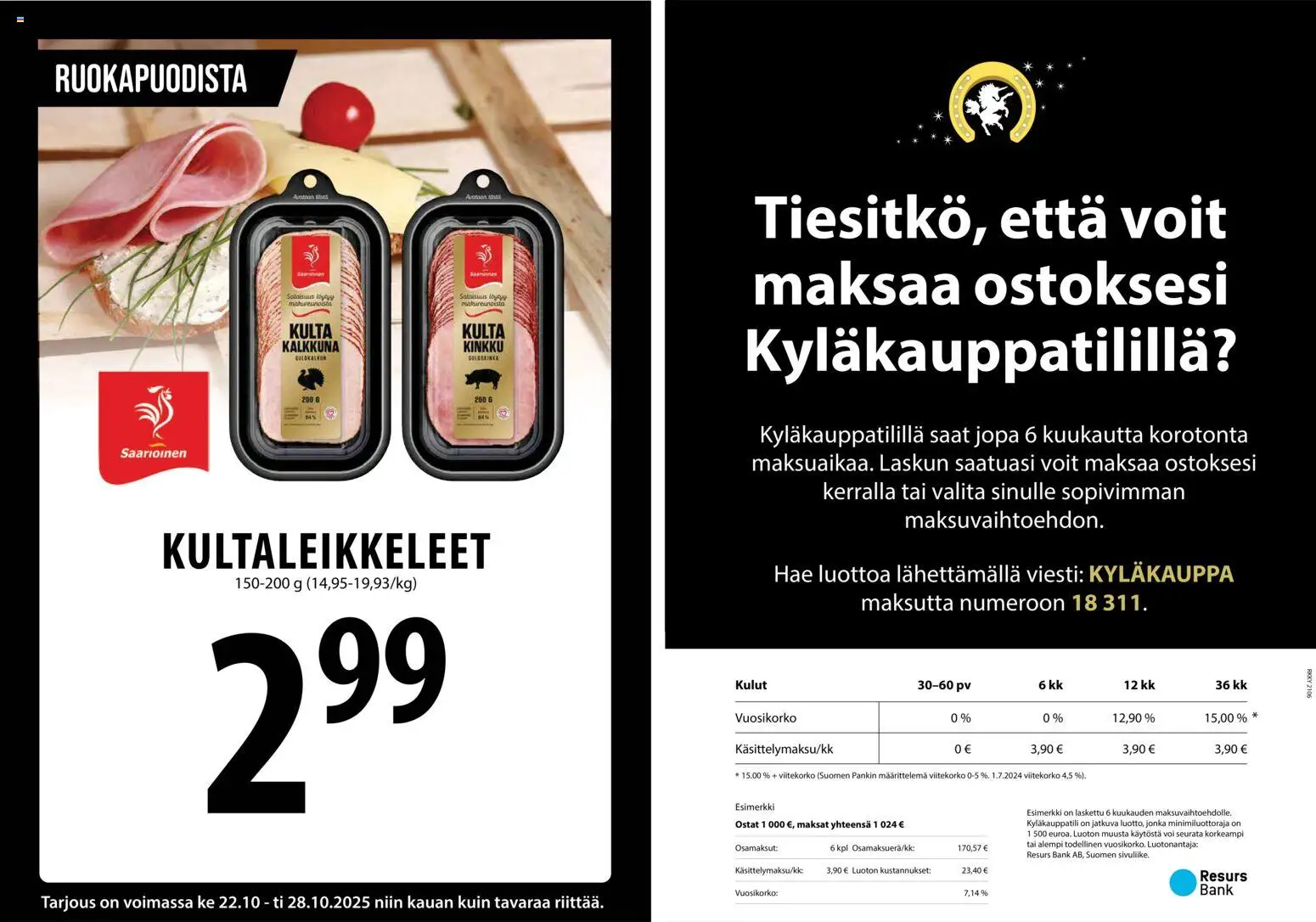 Tuuri tarjoukset – voimassa 22.10.2025 alkaen | Sivu: 24 | Tuotteet: Kinkku
