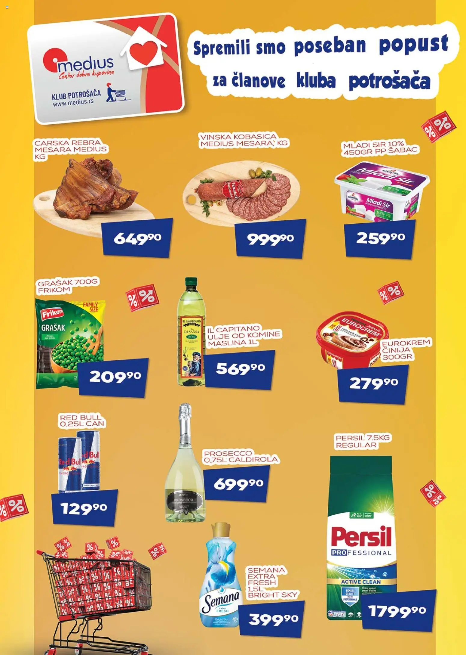 Medius katalog - važi od 24.02.2026 | Strana: 19 | Proizvode: Mladi sir, Grašak, Sir, Persil
