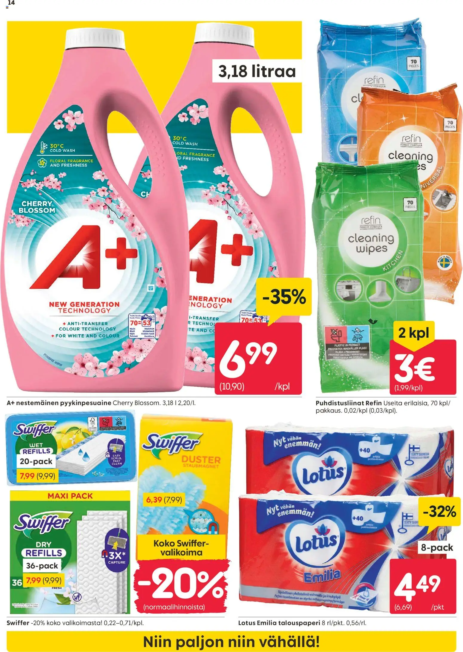 Rusta tarjoukset – voimassa 02.03.2026 alkaen | Sivu: 14 | Tuotteet: Puhdistusliinat