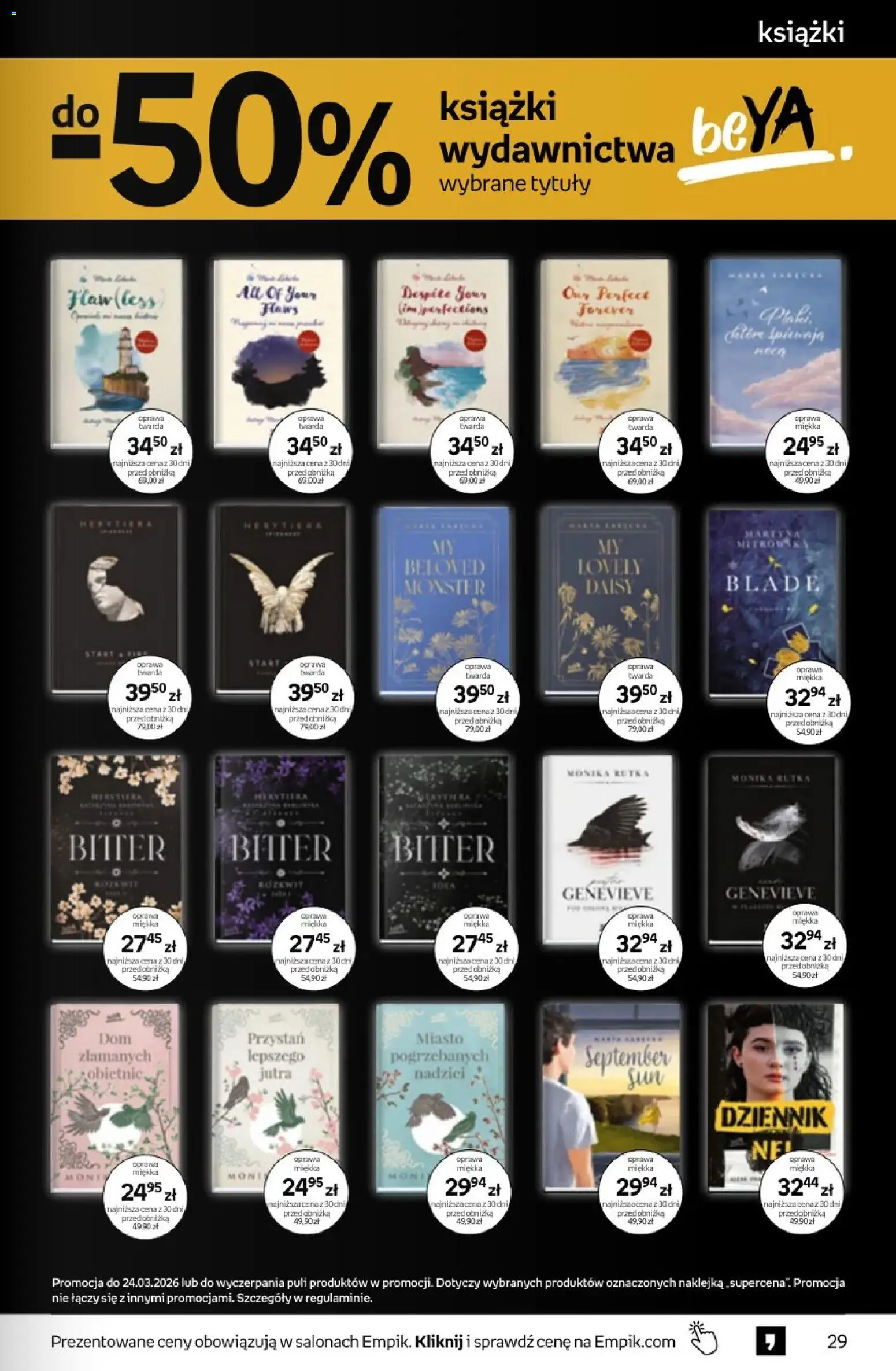 Empik promocje - Tom kultury Książki od 11.03.2026 | Strona: 29 | Produkty: Książki