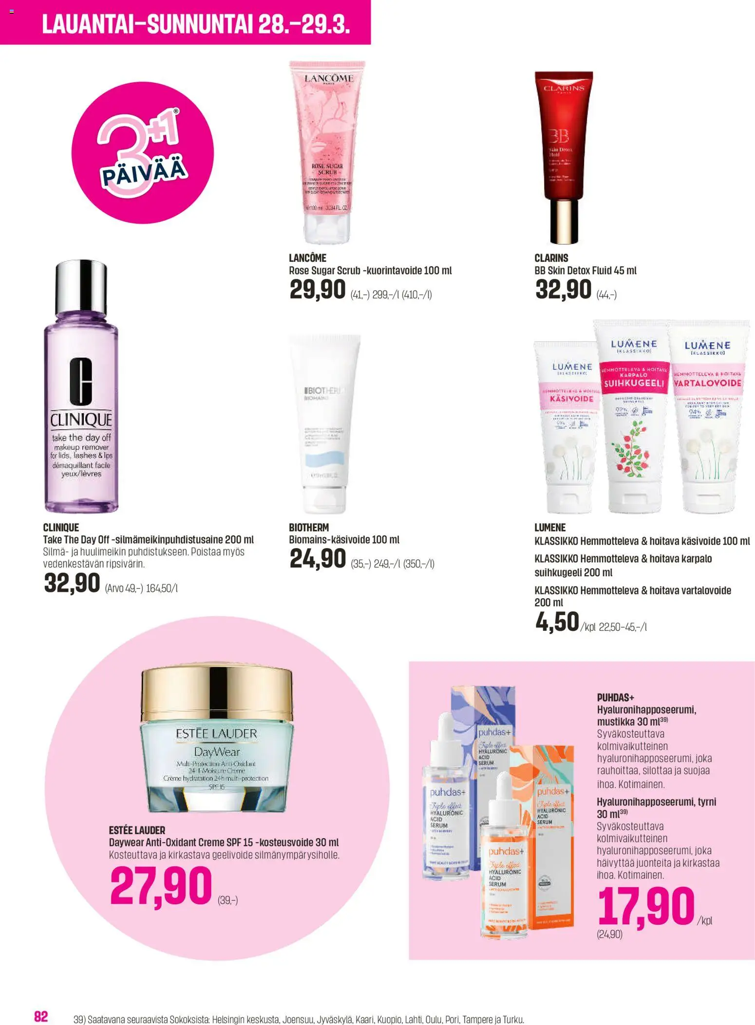 Sokos tarjoukset - Emotion 3plus1 – voimassa 25.03.2026 alkaen | Sivu: 82 | Tuotteet: BB cream, Vartalovoide, Käsivoide, Mustikka