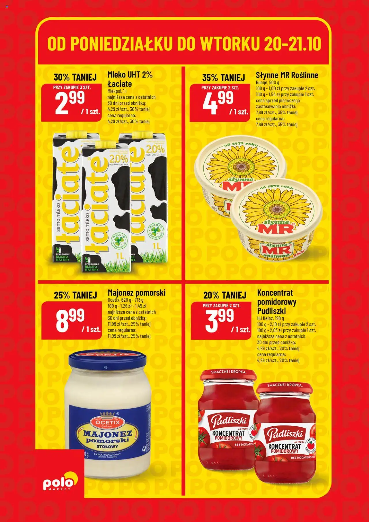 POLOmarket Gazetka - Super Hity od 20.10.2025 | Strona: 4 | Produkty: Mleko, Majonez