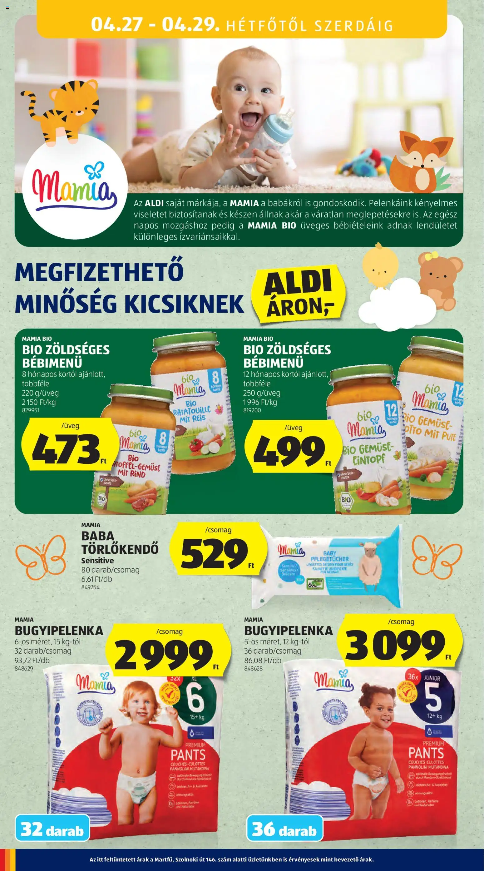 Aldi akciós ujság - amely érvényes a következő dátumtól: 23.04.2026 | Oldal: 48 | Termékek: Törlőkendő