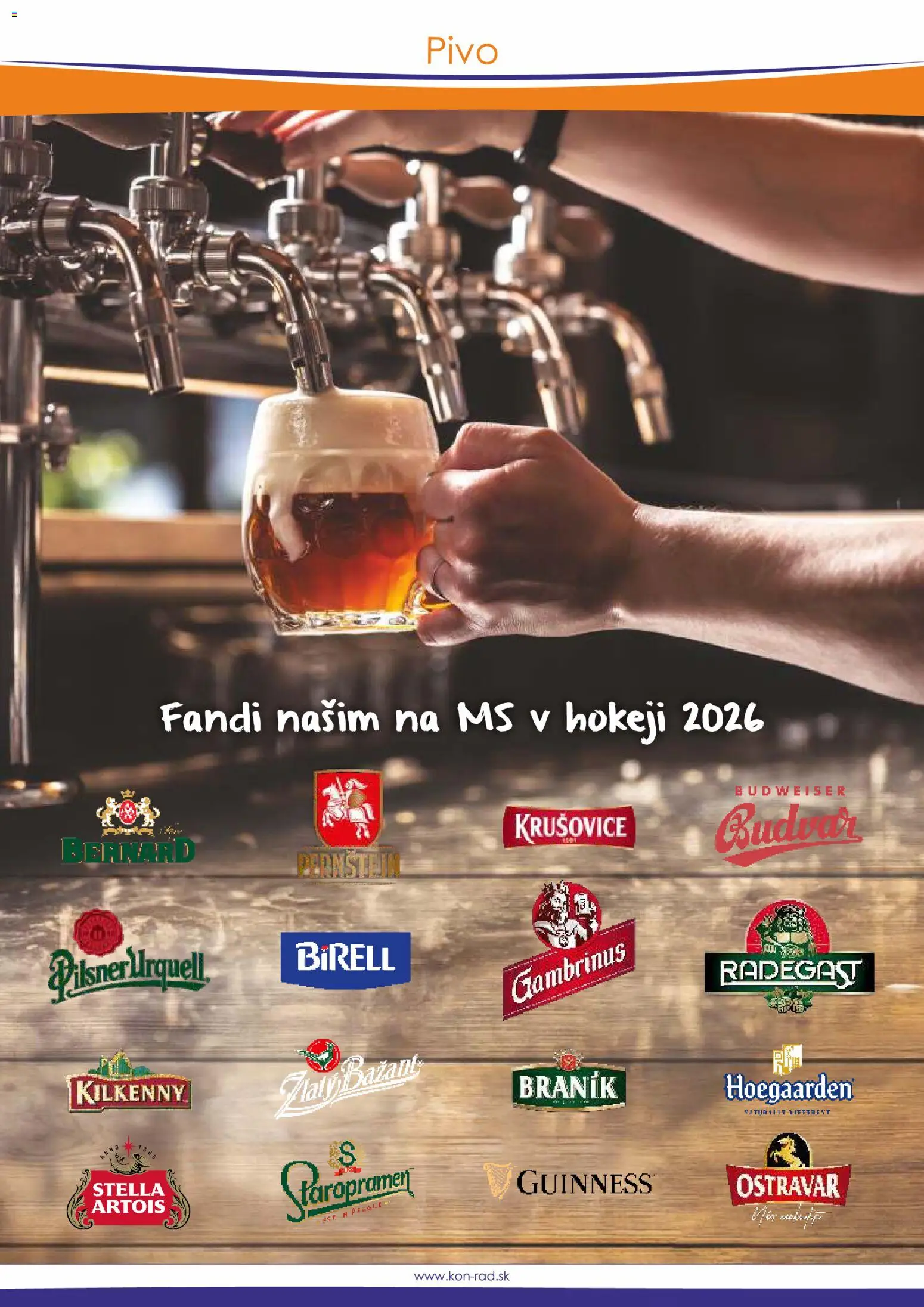 Nové KON - RAD akcie – leták je platný od 01.05.2026 | Strana: 19 | Produkty: Krušovice, Budvar, Zlatý Bažant, Gambrinus