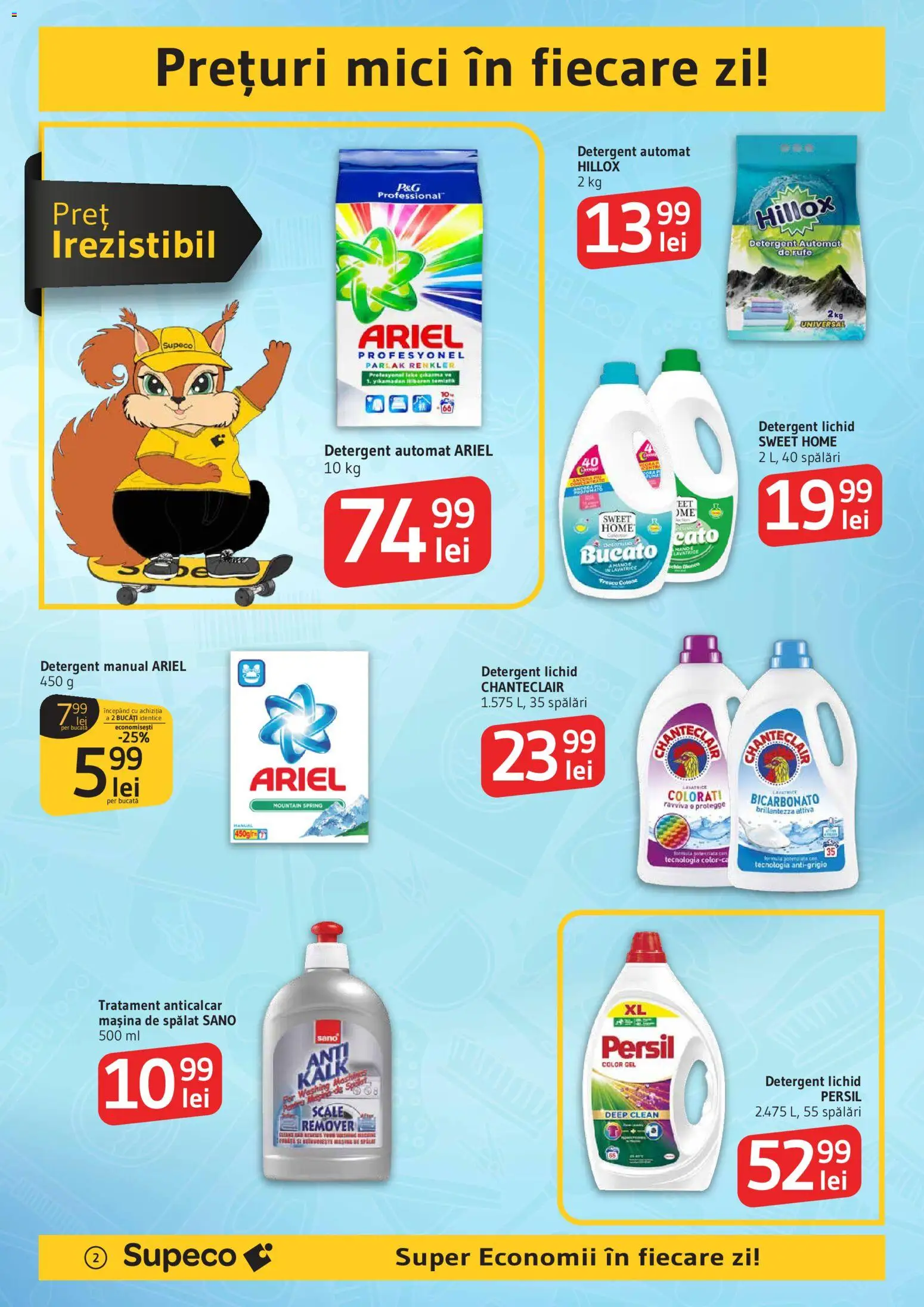 Noul catalog Supeco – valabil de la 19.03.2026 | Pagină: 2 | Produse: Pomelo, Mașină De Spălat, Kedi Ödül Oyuncakları, Detergent