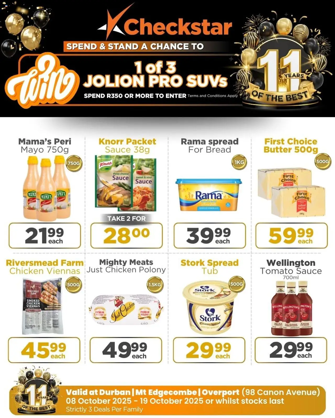 New Check Star catalogue – valid from 08.10.2025 | Page: 17 | Products: Butter, Bread, Polony, Fat spread
