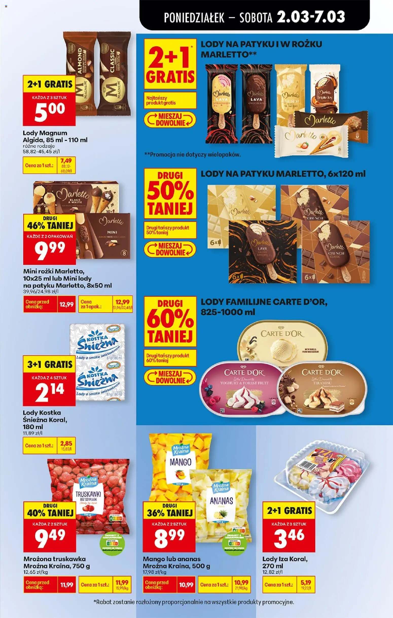 Biedronka Polsko leták od 02.03.2026 | Strana: 61 | Produkty: Mango, Tiramisu, Magnum, Carte d'or