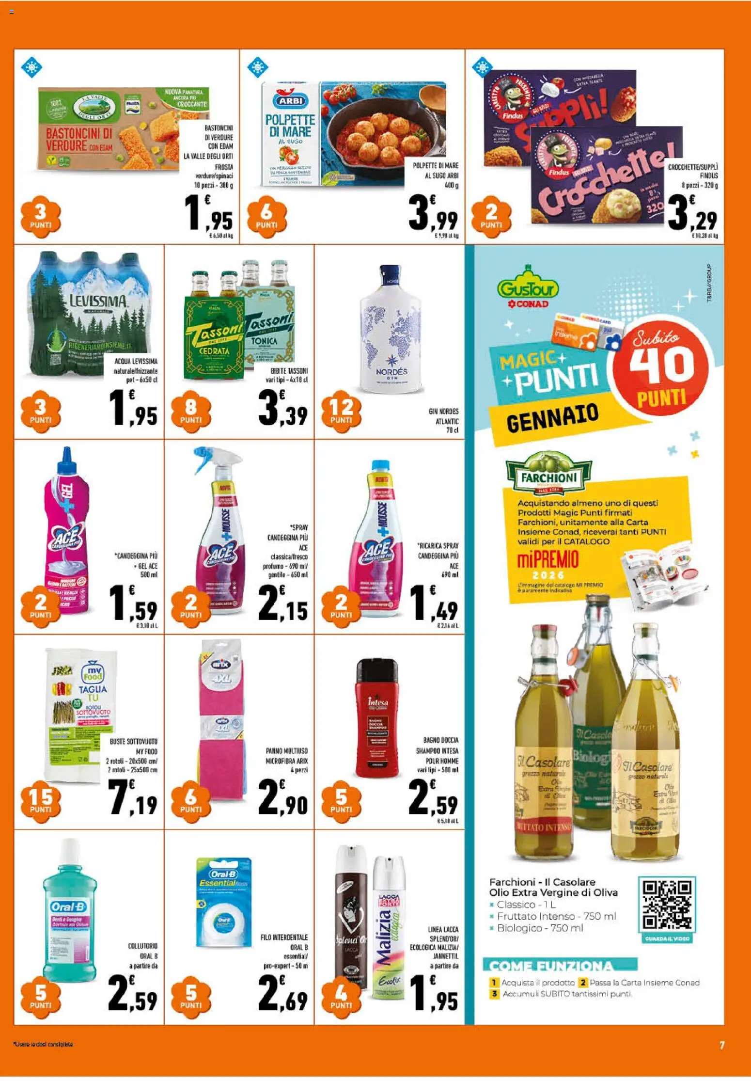 Volantino Conad del 09.01.2026 | Pagina: 7 | Prodotti: Olio, Sugo, Doccia, Profumo