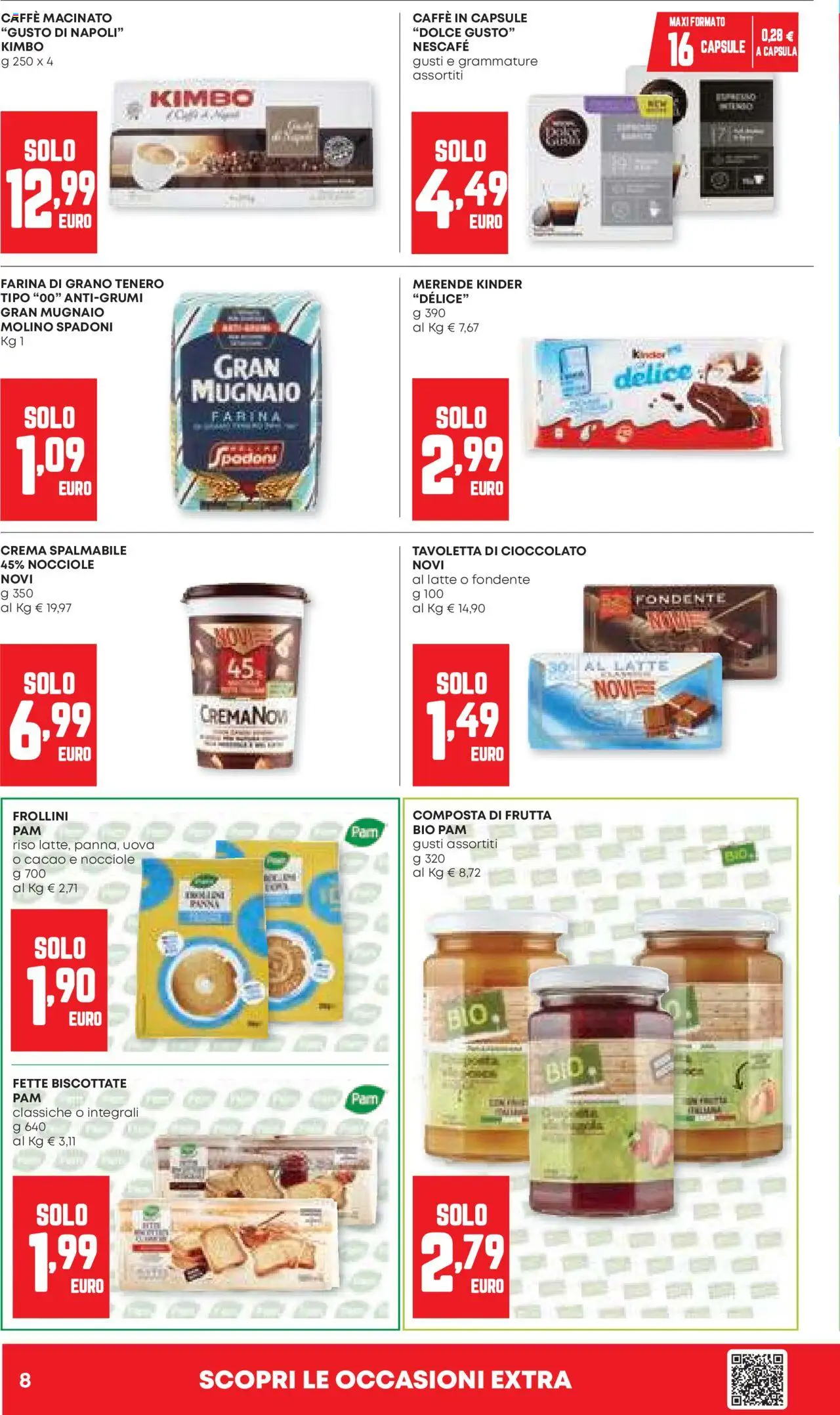 Volantino Panorama del 25.09.2025 | Pagina: 8 | Prodotti: Caffè, Farina, Caffe in capsule, Cacao