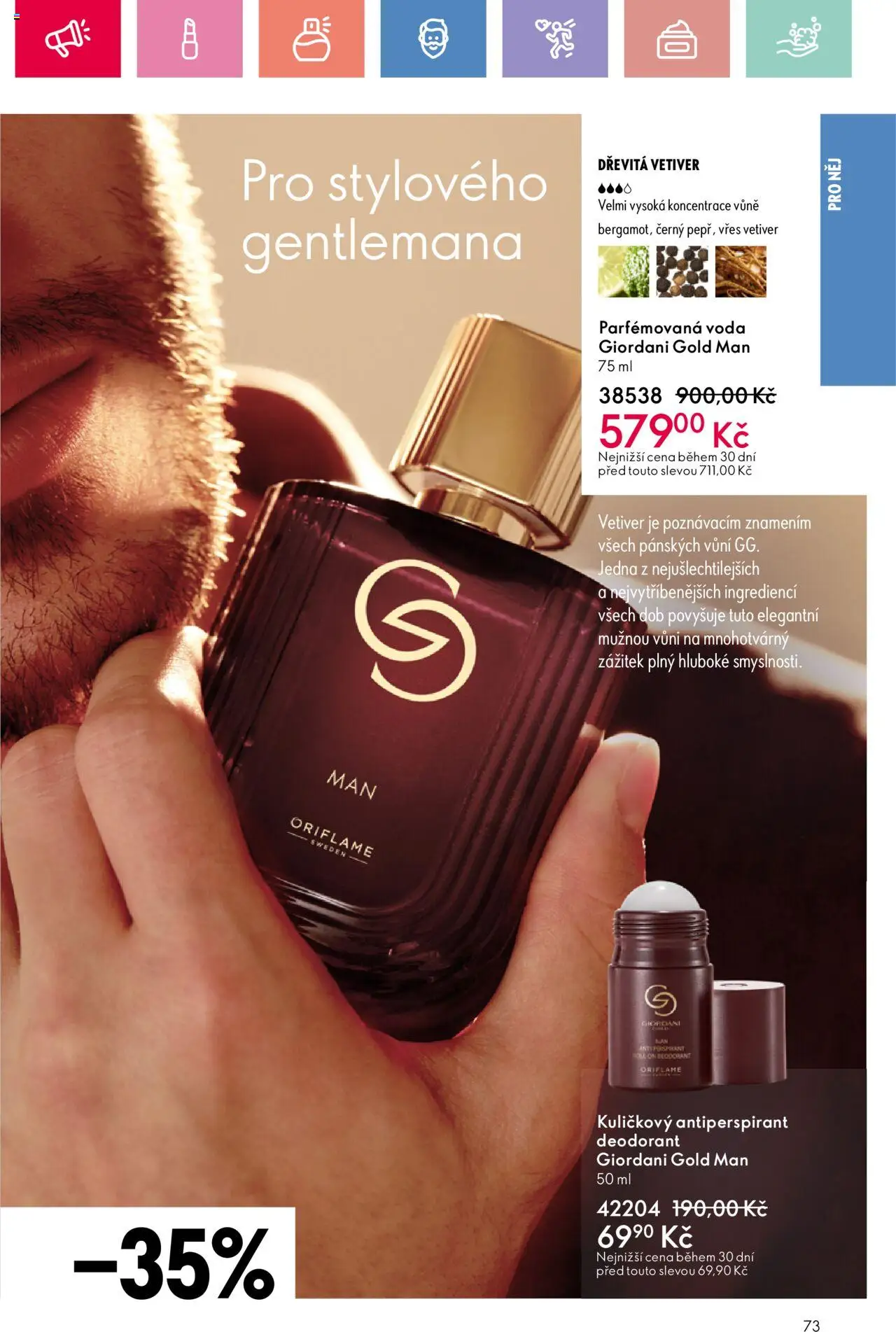 Oriflame katalog č.08/2025 od 25.05.2025 | Strana: 73 | Produkty: Deodorant, Antiperspirant, Voda, Vřes