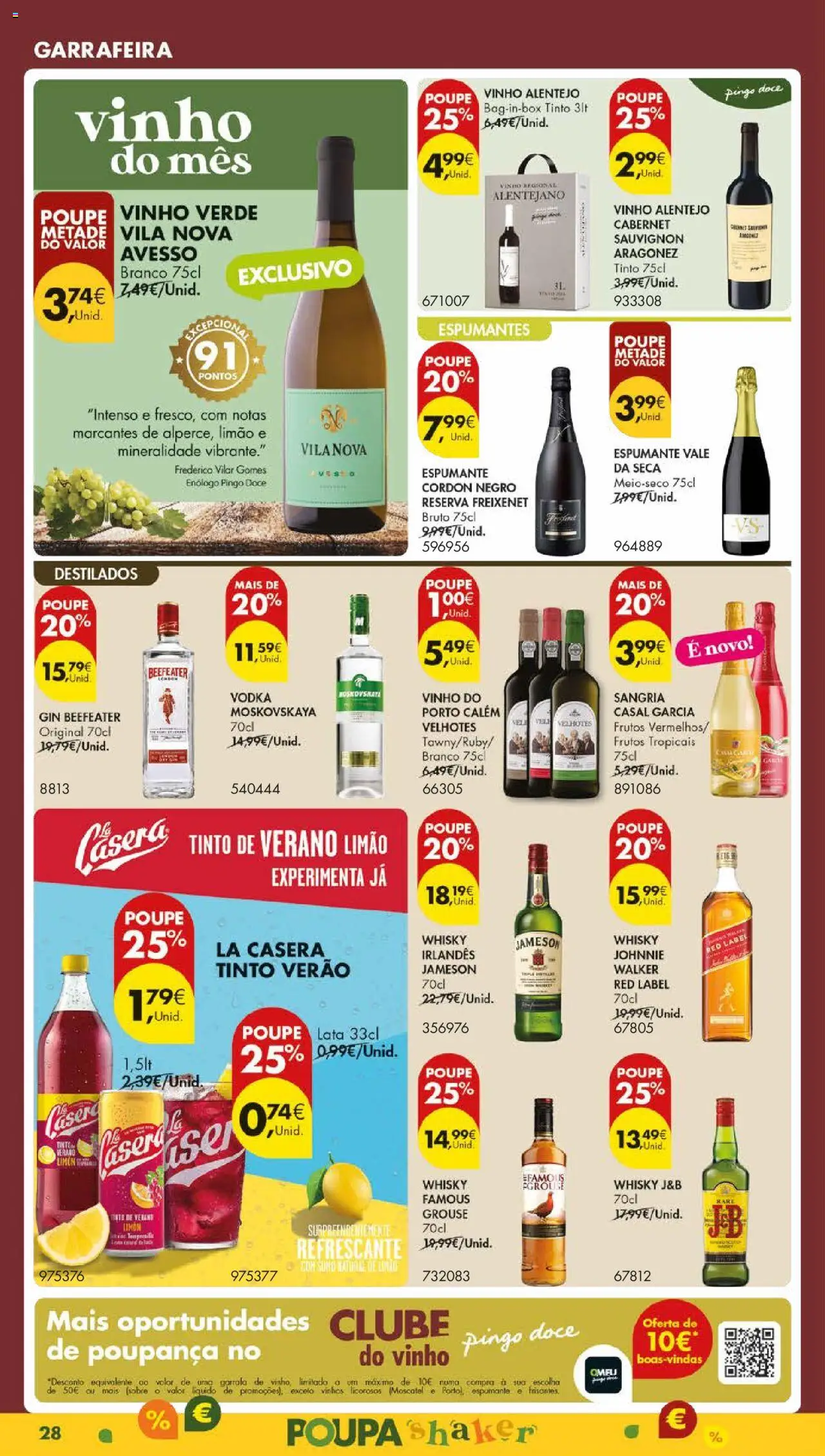 Pingo Doce folheto │ válido de 01.07.2025 | Página: 32 | Produtos: Whisky, Vinho, Gin, Vodka