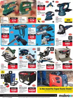 Makro specials catalogue – valid from 08.04.2026 | Page: 3 | Products: Belt, Bag, Tank, Generator
