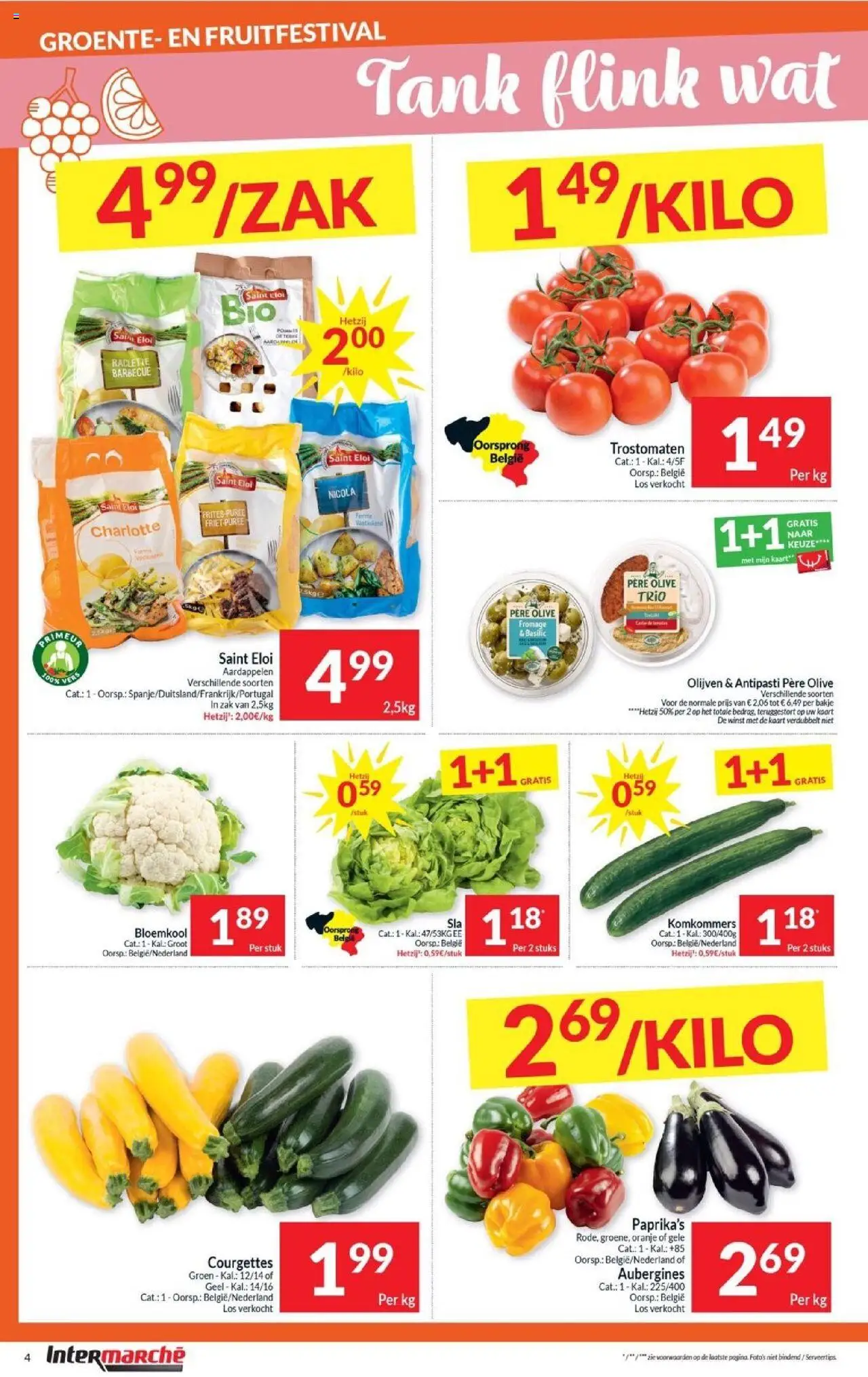  | Pagina: 4 | Producten: Komkommers, Zak, Olijven, Bloemkool