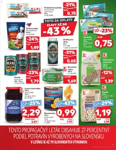 Kaufland leták platný od 05.02.2026 | Strana: 71 | Produkty: PC, Protein, Fazuľa, Mandarinky