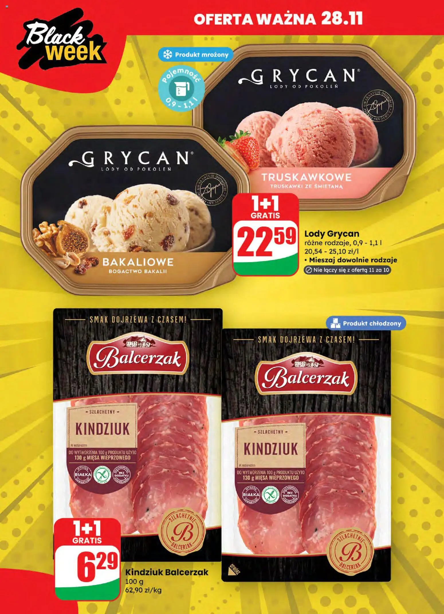 Dino Black Friday od 26.11.2025 | Strona: 15 | Produkty: Lody Grycan, Kindziuk, Truskawki, Lody