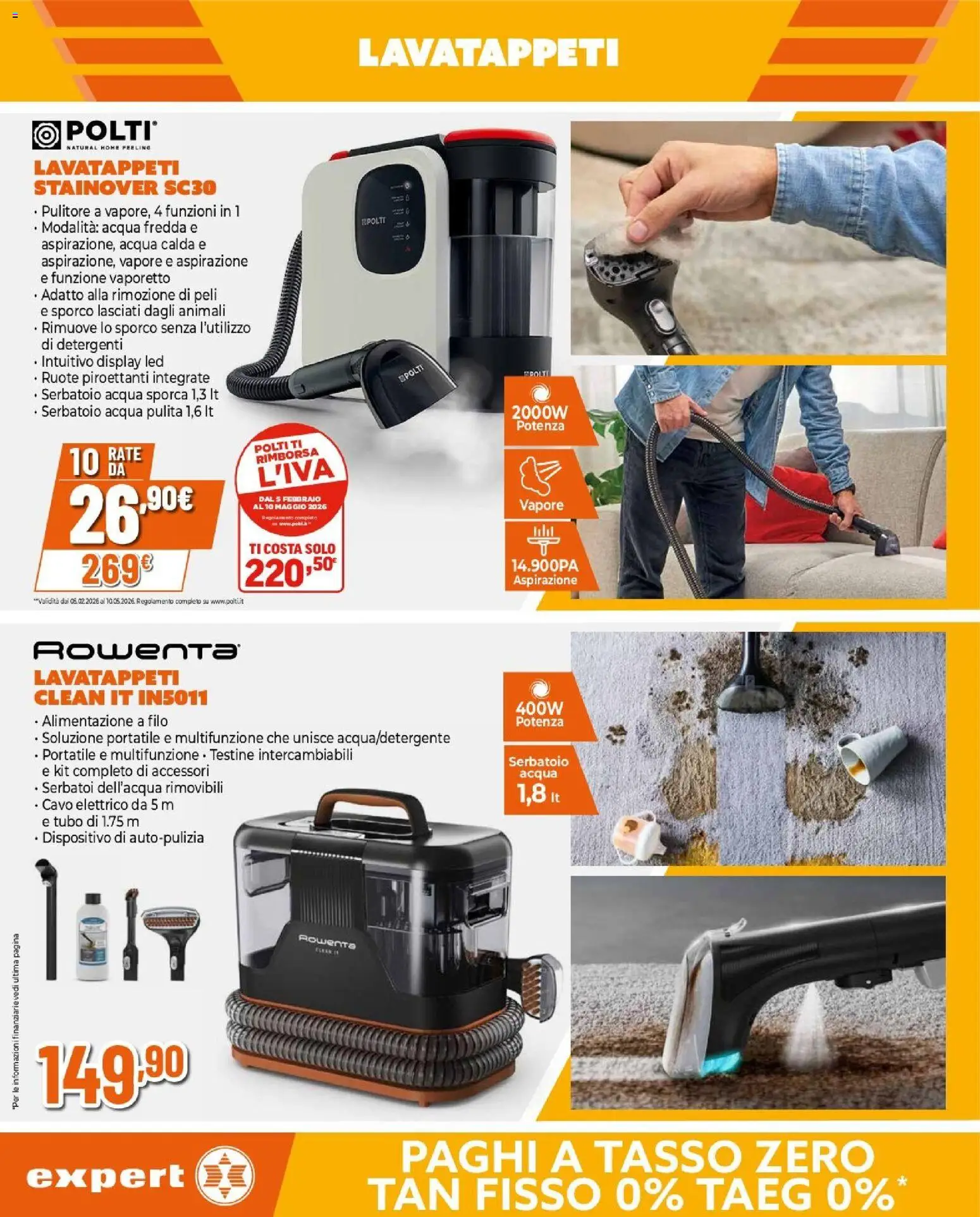 Volantino Expert del 09.04.2026 | Pagina: 9 | Prodotti: Vaporetto, Acqua, Tubo, Cavo