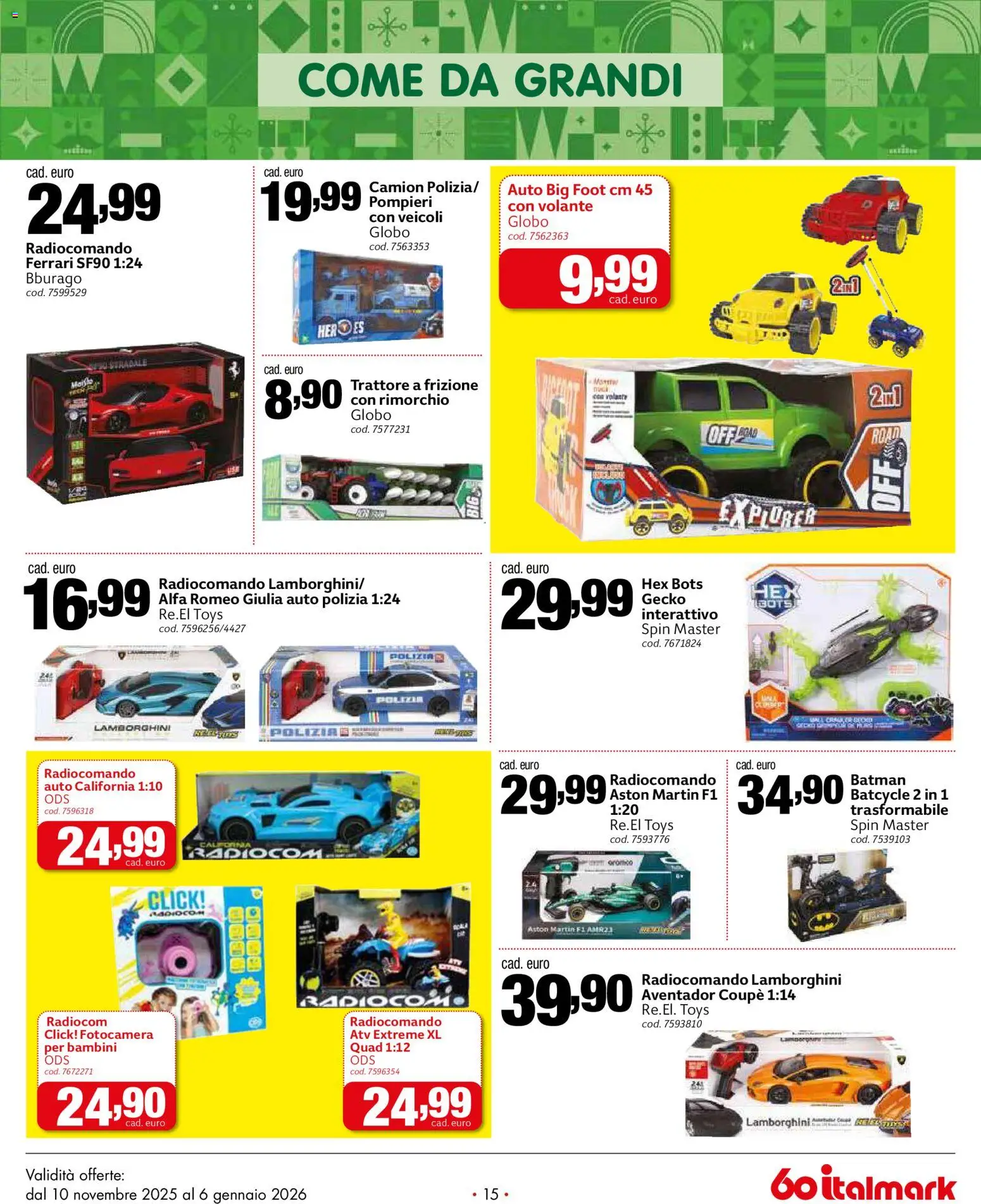 Volantino Italmark del 10.11.2025 | Pagina: 15 | Prodotti: Fotocamera
