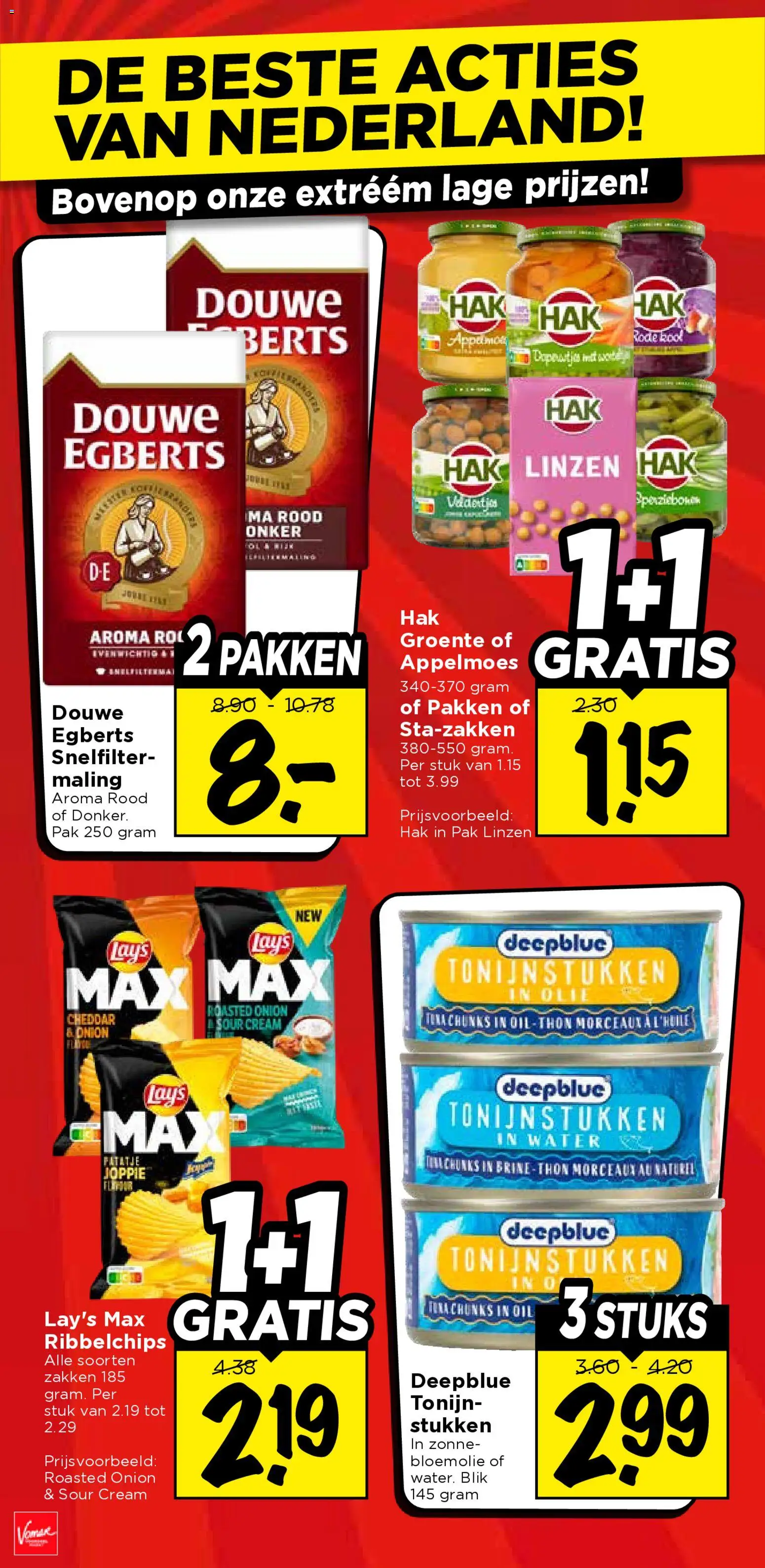 {H1} | Pagina: 5 | Producten: Tonijn, Linzen, Cheddar, Festék