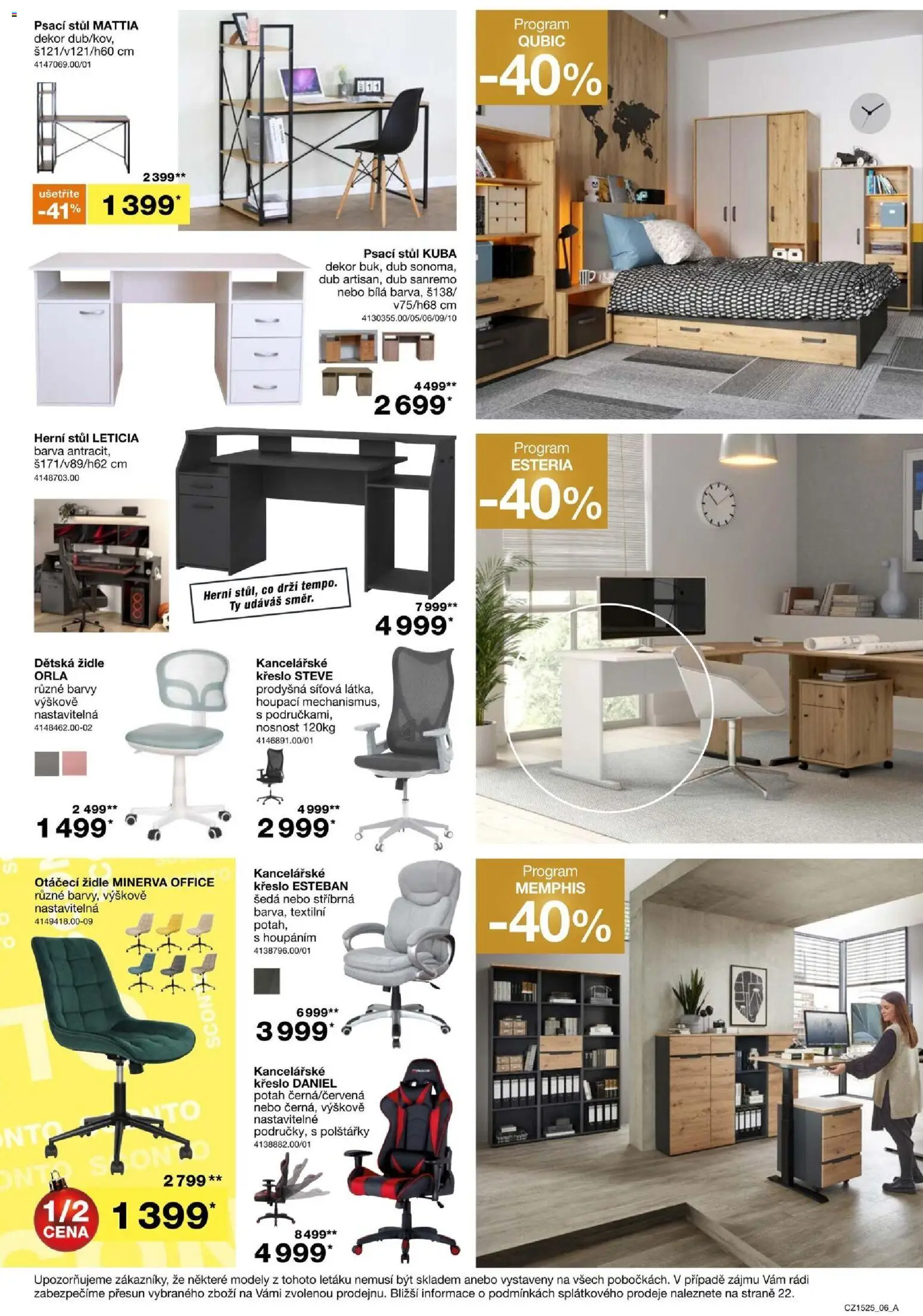 Sconto nábytek leták od 26.11.2025 | Strana: 6 | Produkty: Křeslo, Stůl, Židle, Barvy