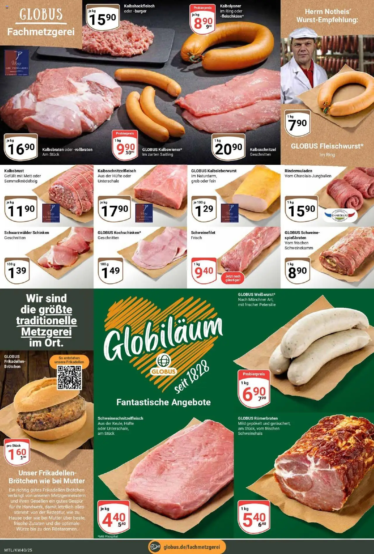 Globus prospekt Maintal-Dörnigheim	 – gültig ab 28.09.2025 | Seite: 11 | Produkte: Rinderrouladen, Burger, Schweinefilet, Petersilie