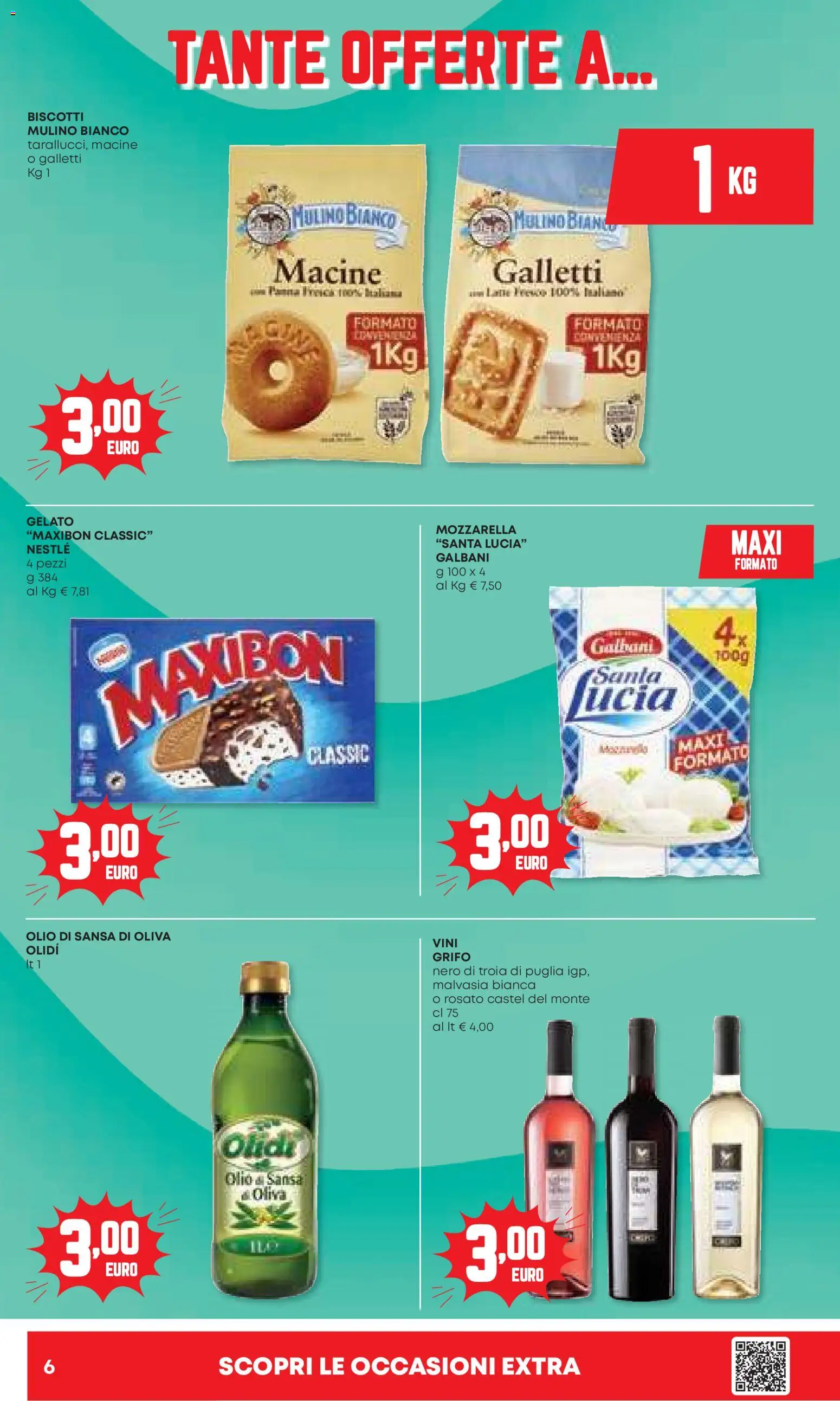 Volantino Panorama del 06.11.2025 | Pagina: 6 | Prodotti: Biscotti, Gelato, Mozzarella, Olio