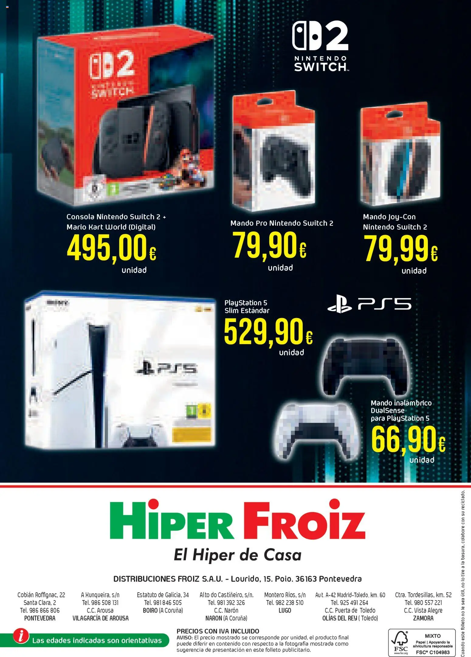 Froiz - Catálogo Juguetes │ válido desde el 21.11.2025 | Página: 40 | Productos: Consola Nintendo, Consola, Nintendo, Playstation