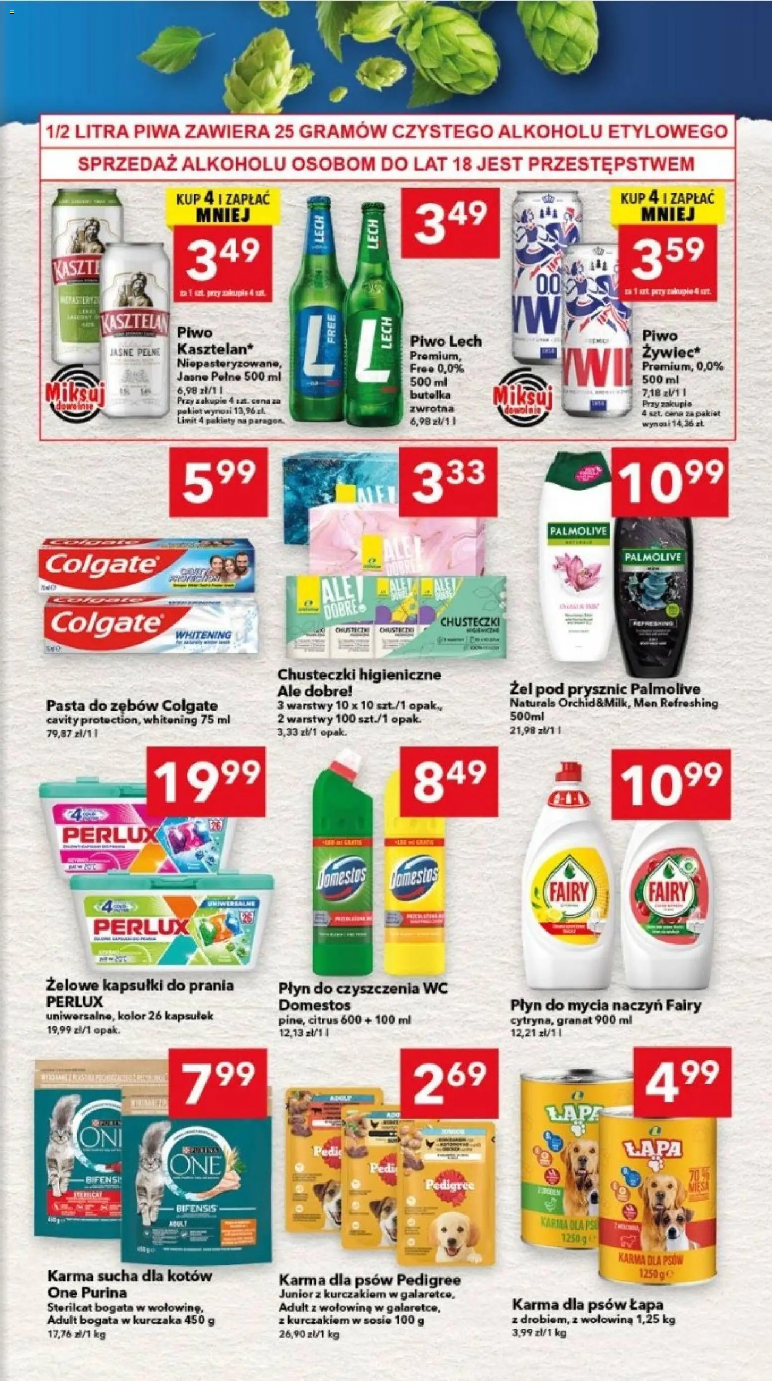 Lewiatan gazetka - Legnica od 26.02.2026 | Strona: 7 | Produkty: Chusteczki higieniczne, Pedigree, Wołowina, Fairy