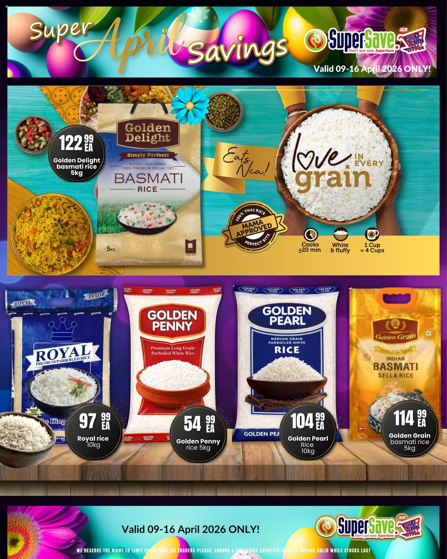 New Super Save catalogue – valid from 09.04.2026 | Page: 9 | Products: Rice, Pea