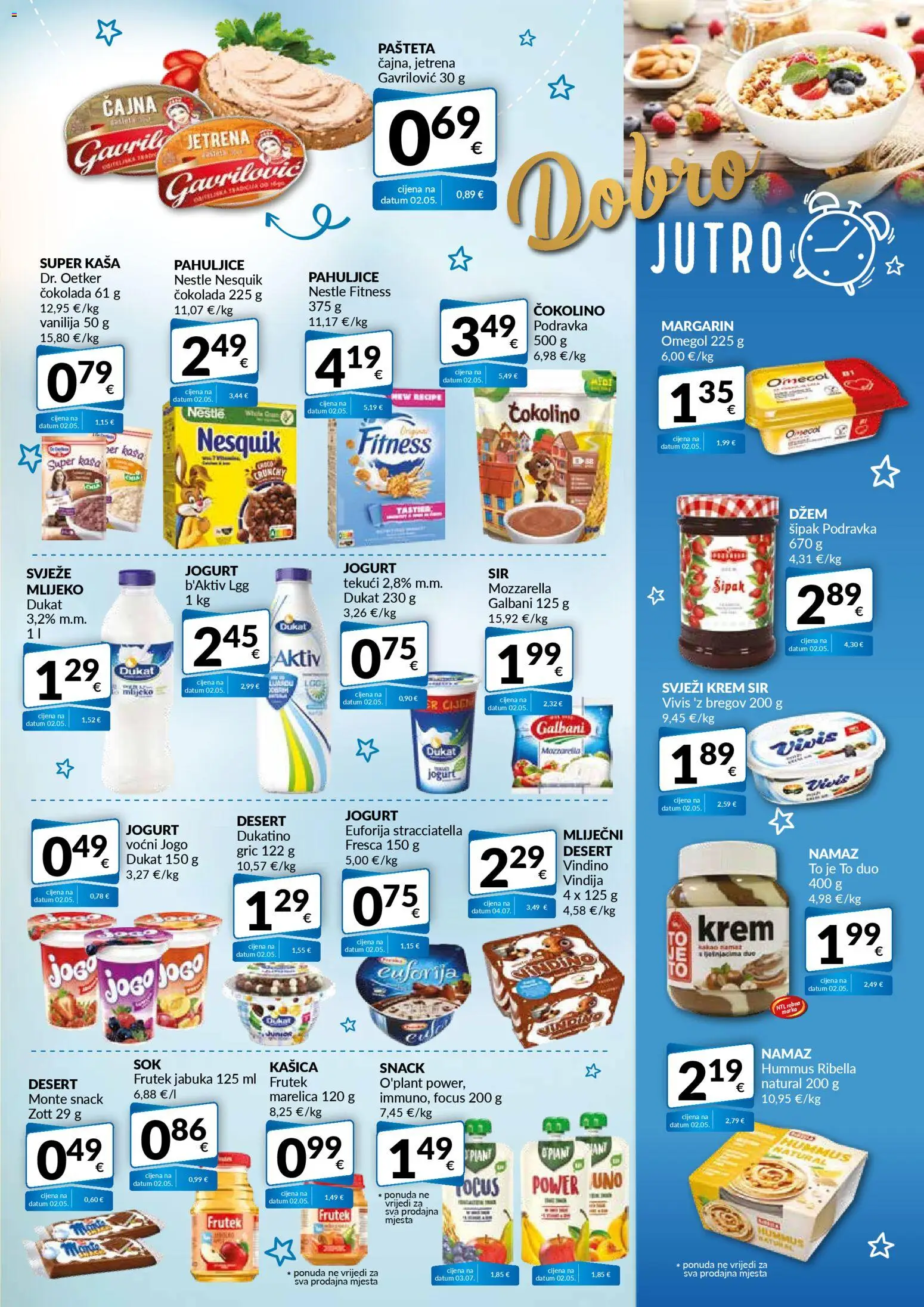 Bakmaz katalog | vrijedi od 06.11.2025 | Stranica: 3 | Proizvodi: Mlijeko, Jogurt, Pahuljice, Jabuka