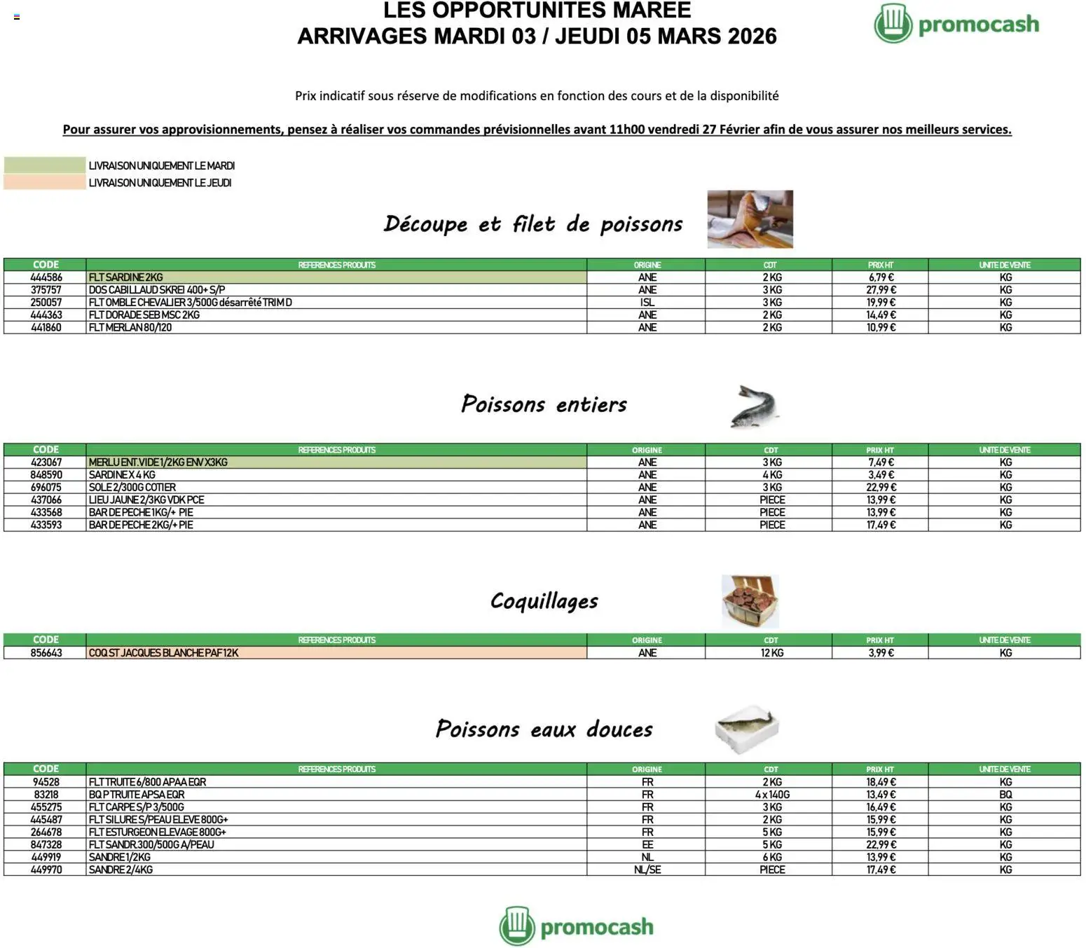 {H1} | Page: 1 | Produits: Pêche, Sardine