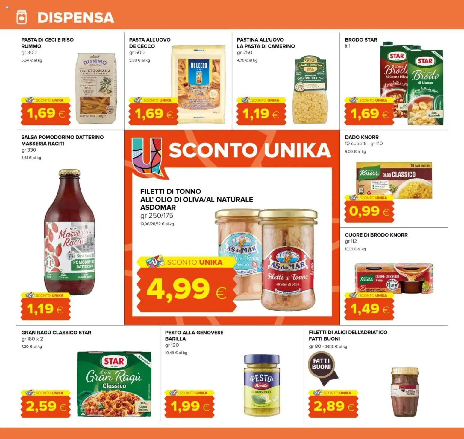 Volantino Oasi del 21.11.2025 | Pagina: 14 | Prodotti: Salsa, Olio, Pasta, Alici