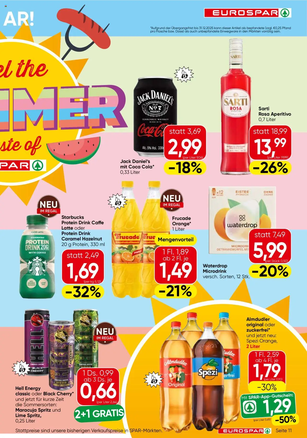 Eurospar Flugblatt gültig ab 14.08.2025 | Seite: 11 | Produkte: Regal