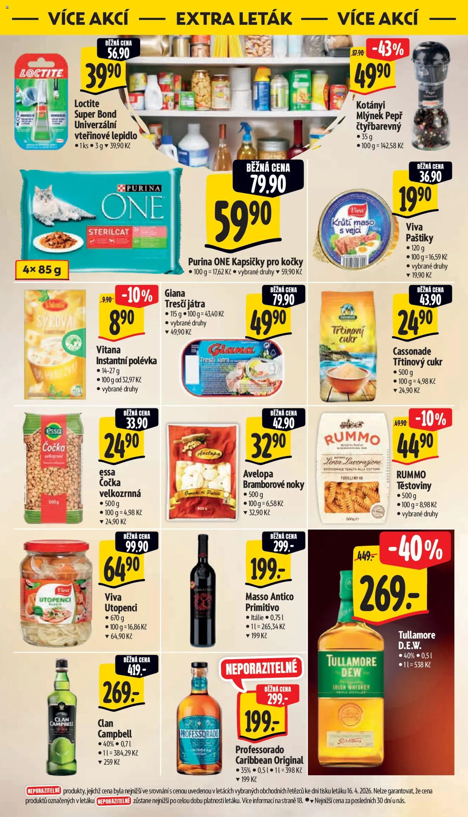 Albert leták - Supermarket od 22.04.2026 | Strana: 30 | Produkty: Kapsičky pro kočky, Mlýnek, Cukr, Maso