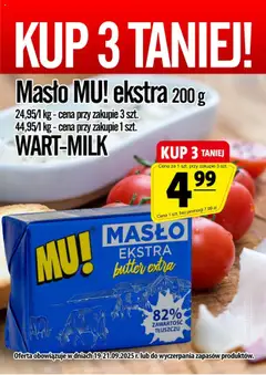 Pogląd oferty "Prim Market Promocja - Masło Mu! Ekstra" - ważna od 19.09.2025