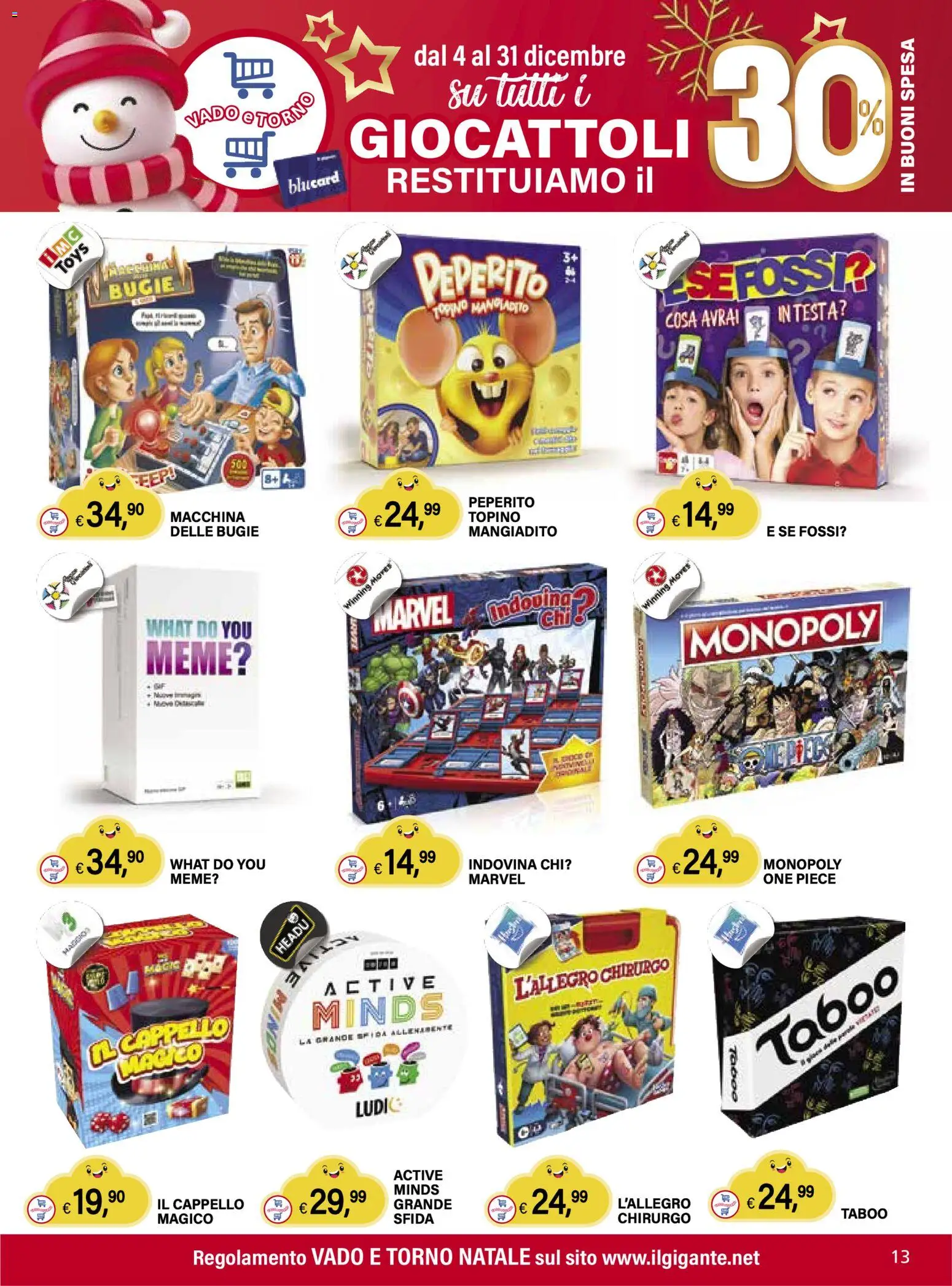 Volantino Il Gigante del 04.12.2025 | Pagina: 13 | Prodotti: Cappello