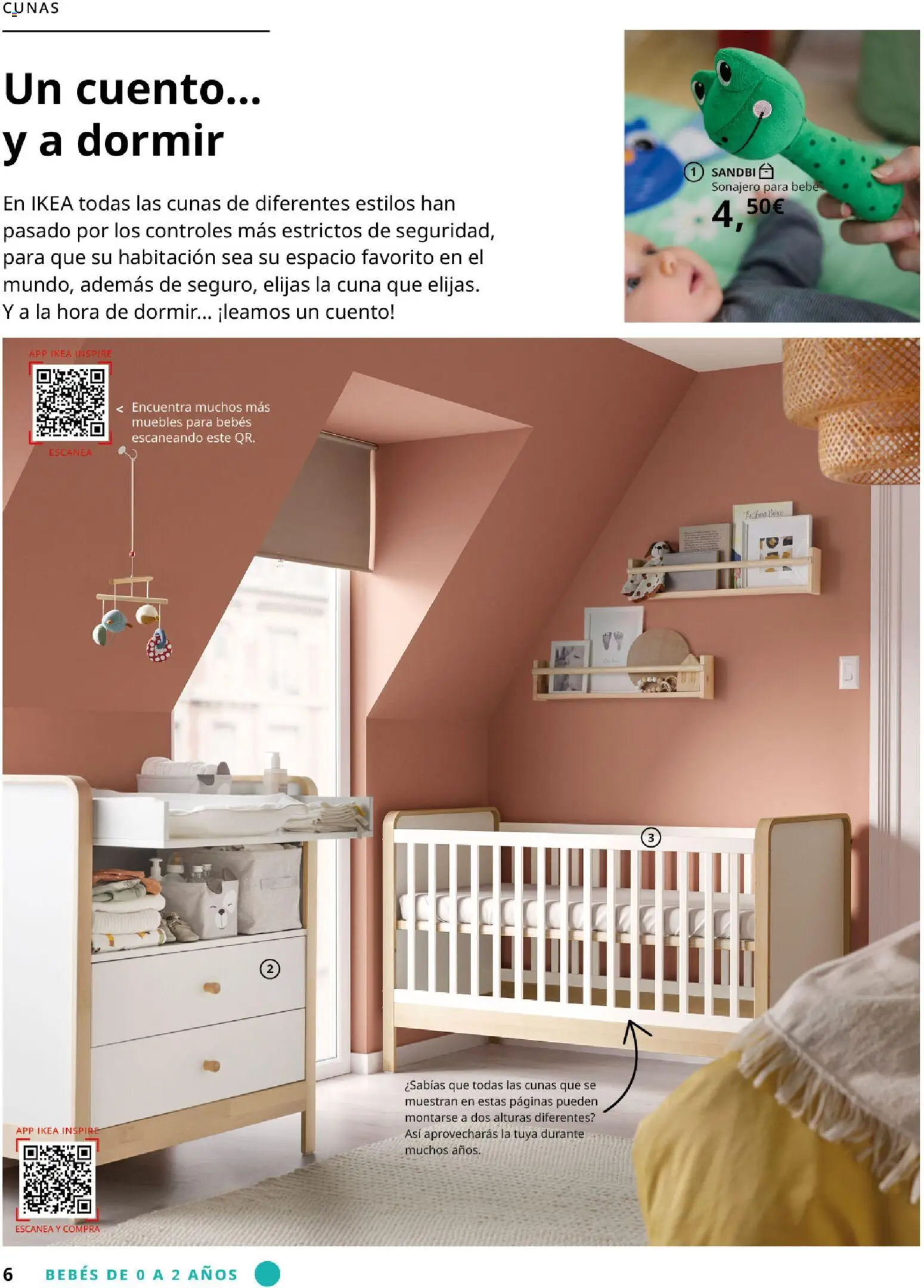 Catálogo IKEA  y los niños  │ válido desde el 06.03.2026 | Página: 6 | Productos: Muebles, Cuna