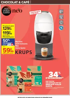 Carrefour - Prévisualisation de Carrefour Le mois vip, des promos très importantes valide à partir de 24.02.2026 | Page: 20 | Produits: Four, Dolce Gusto, Krups, Café