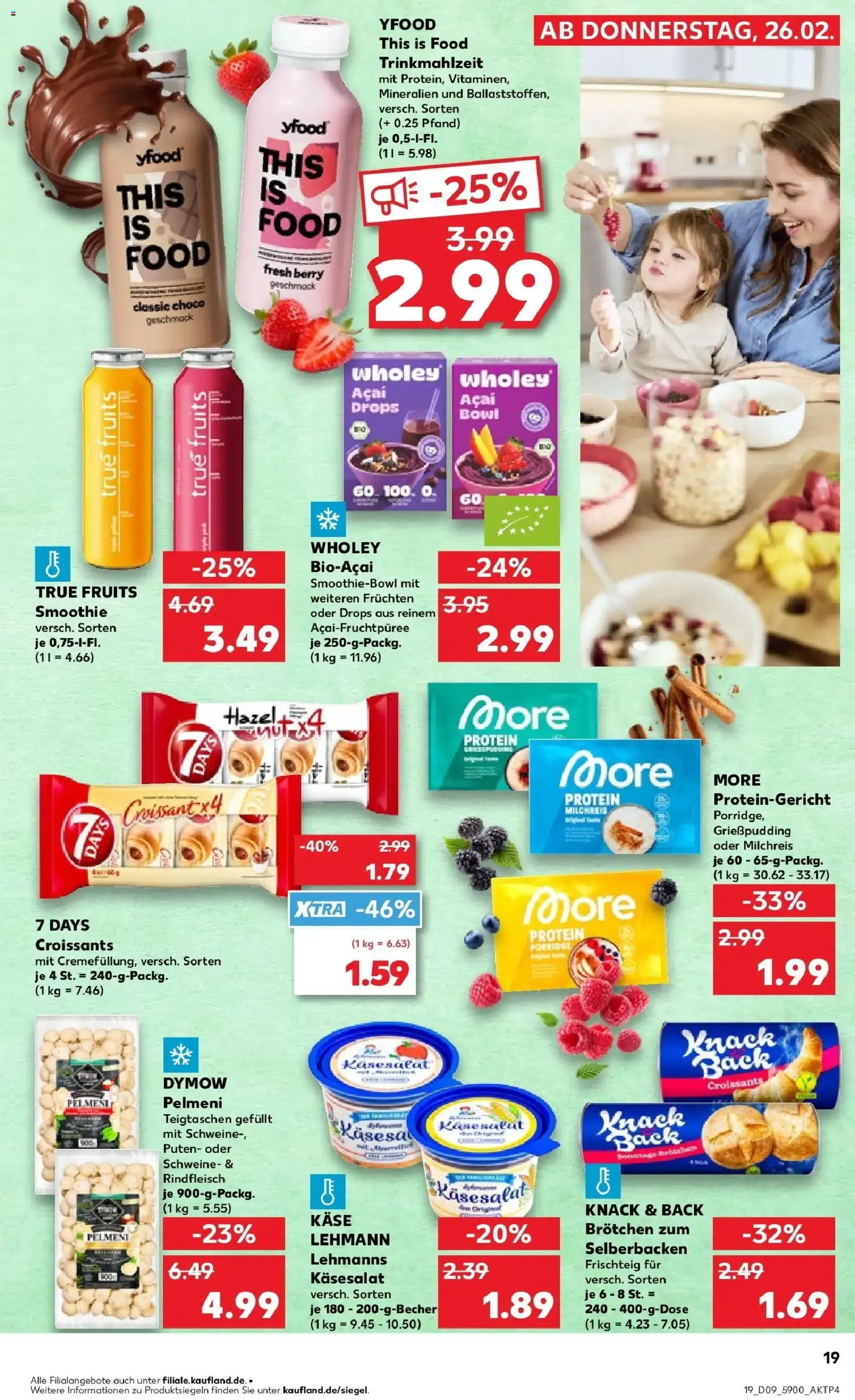 Kaufland prospekt Kamenz	 – gültig ab 26.02.2026 | Seite: 19 | Produkte: Käse, Croissant, YFood, Rindfleisch