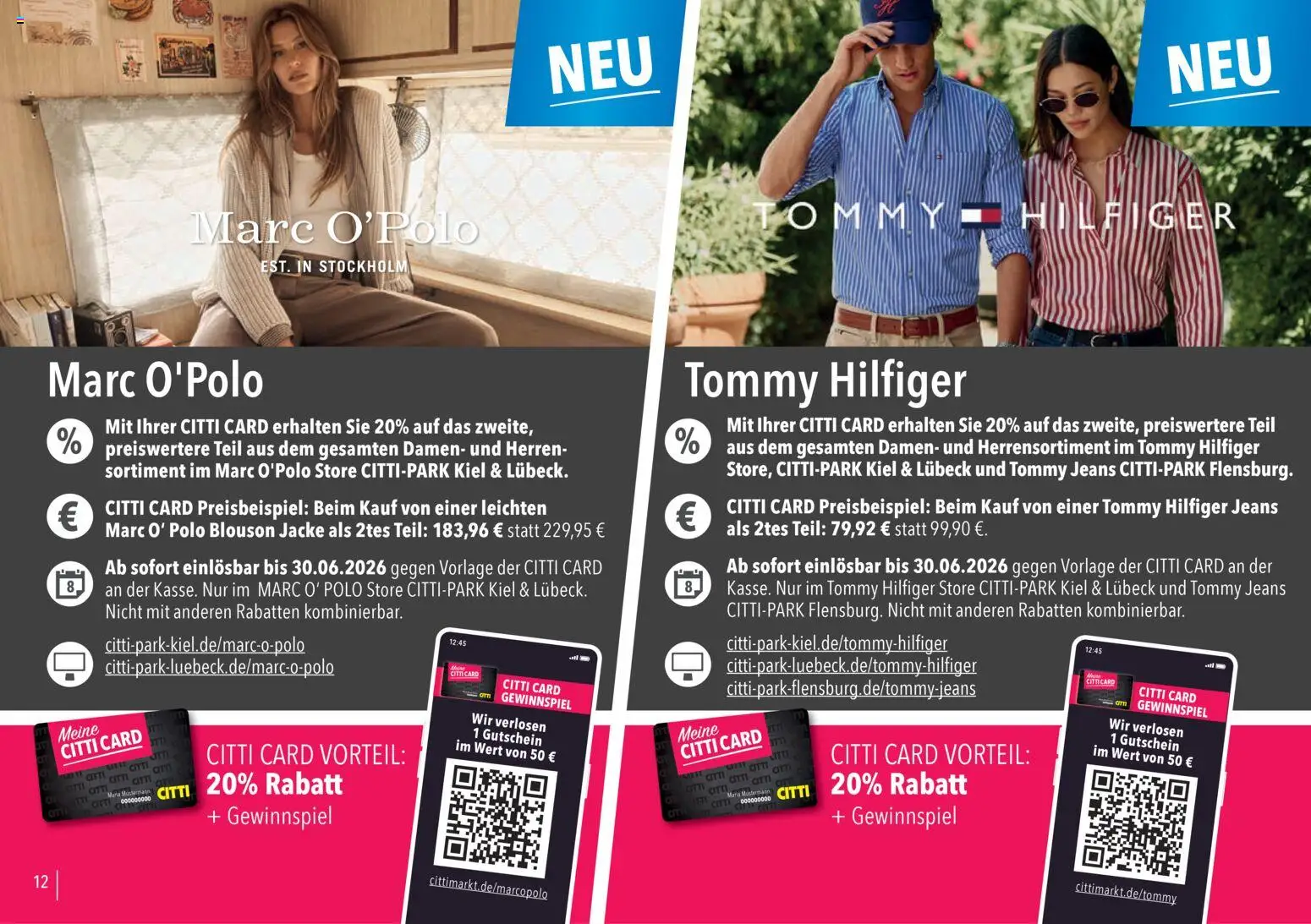 CITTI Markt Vorteilsheft – gültig ab 20.04.2026 | Seite: 12 | Produkte: Jacke, Jeans