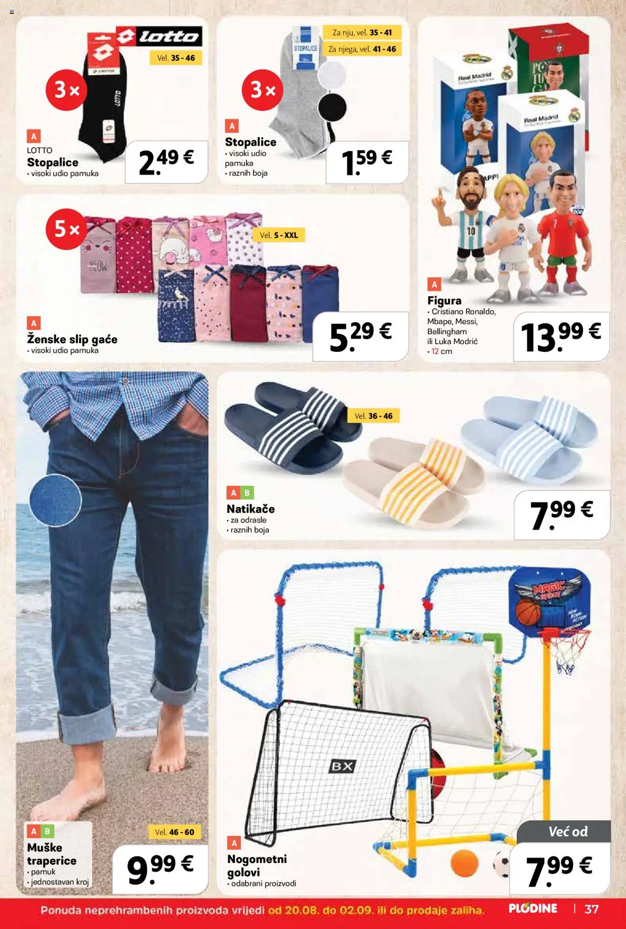 Plodine katalog | vrijedi od 20.08.2025 | Stranica: 37 | Proizvodi: Natikače, Traperice