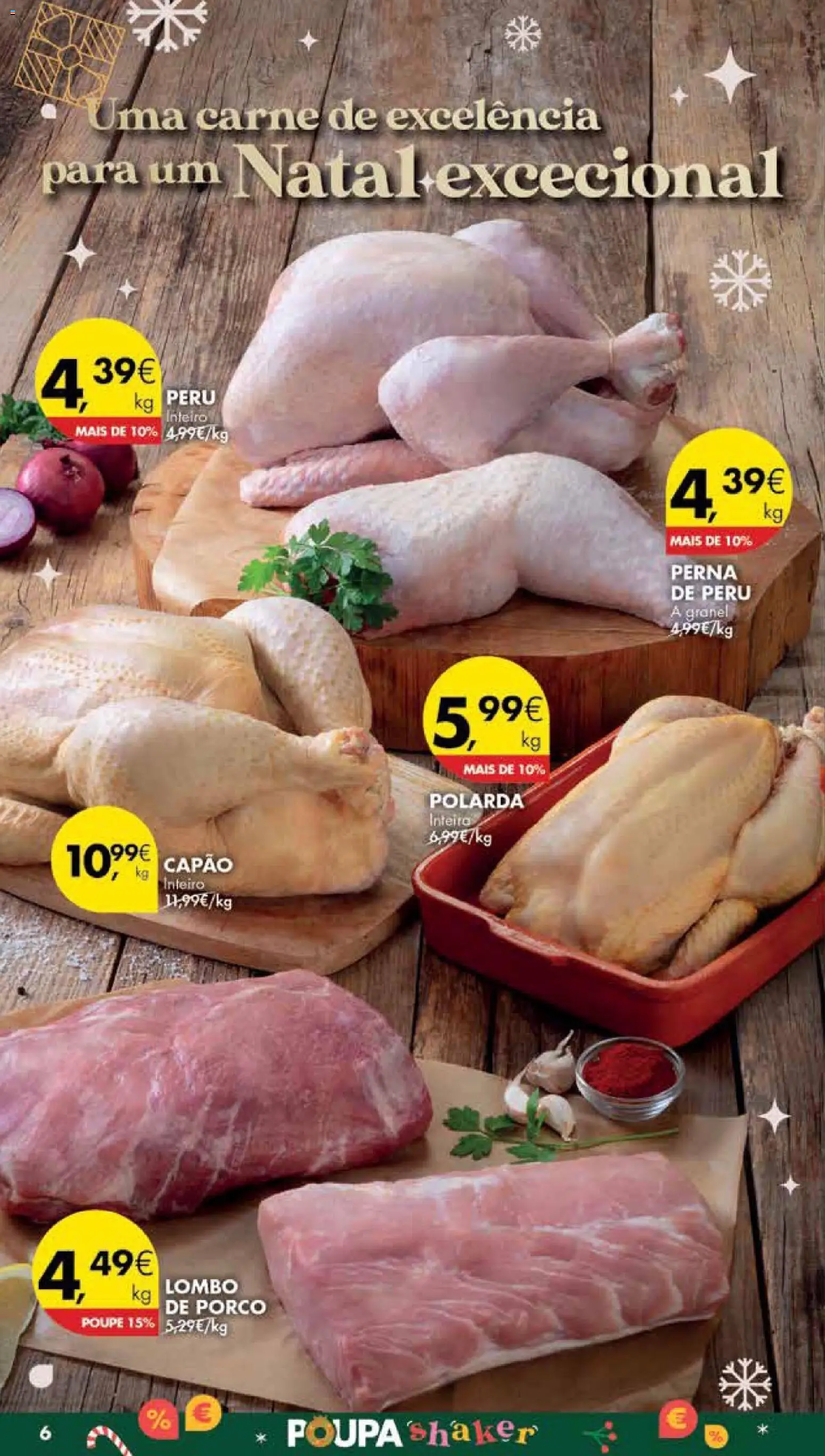Pingo Doce Poupe Esta Semana Madeira │ válido de 16.12.2025 | Página: 6 | Produtos: Peru, Lombo, Carne