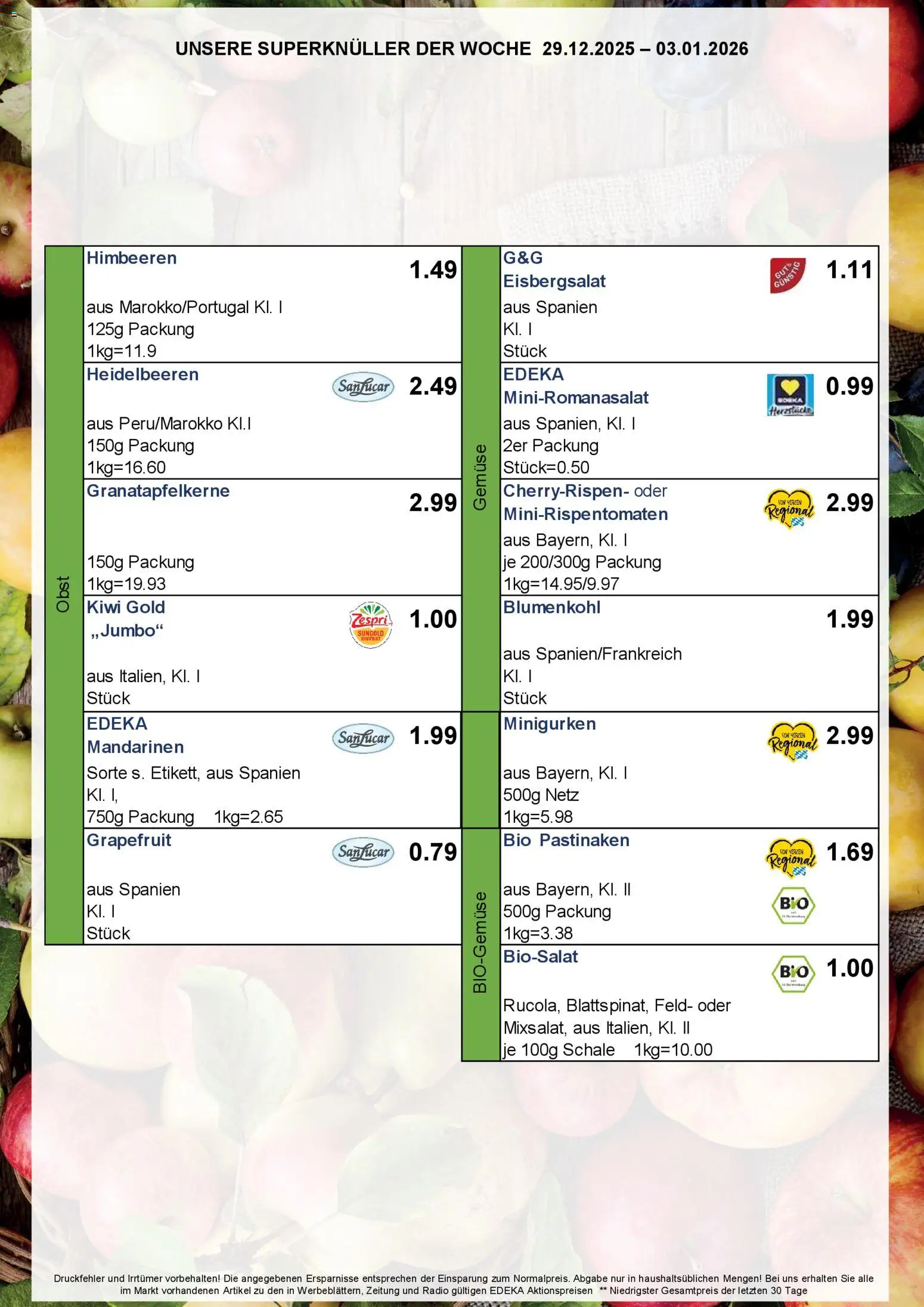 Simmel - Bayern – gültig ab 29.12.2025 | Seite: 8 | Produkte: Gemüse, Obst, Kiwi, Radio