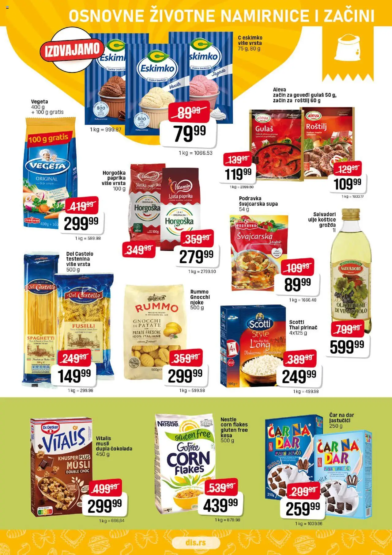 Super DIS katalog - važi od 31.07.2025 | Strana: 7 | Proizvode: Jagode, Testenina, Njoke, Ulje