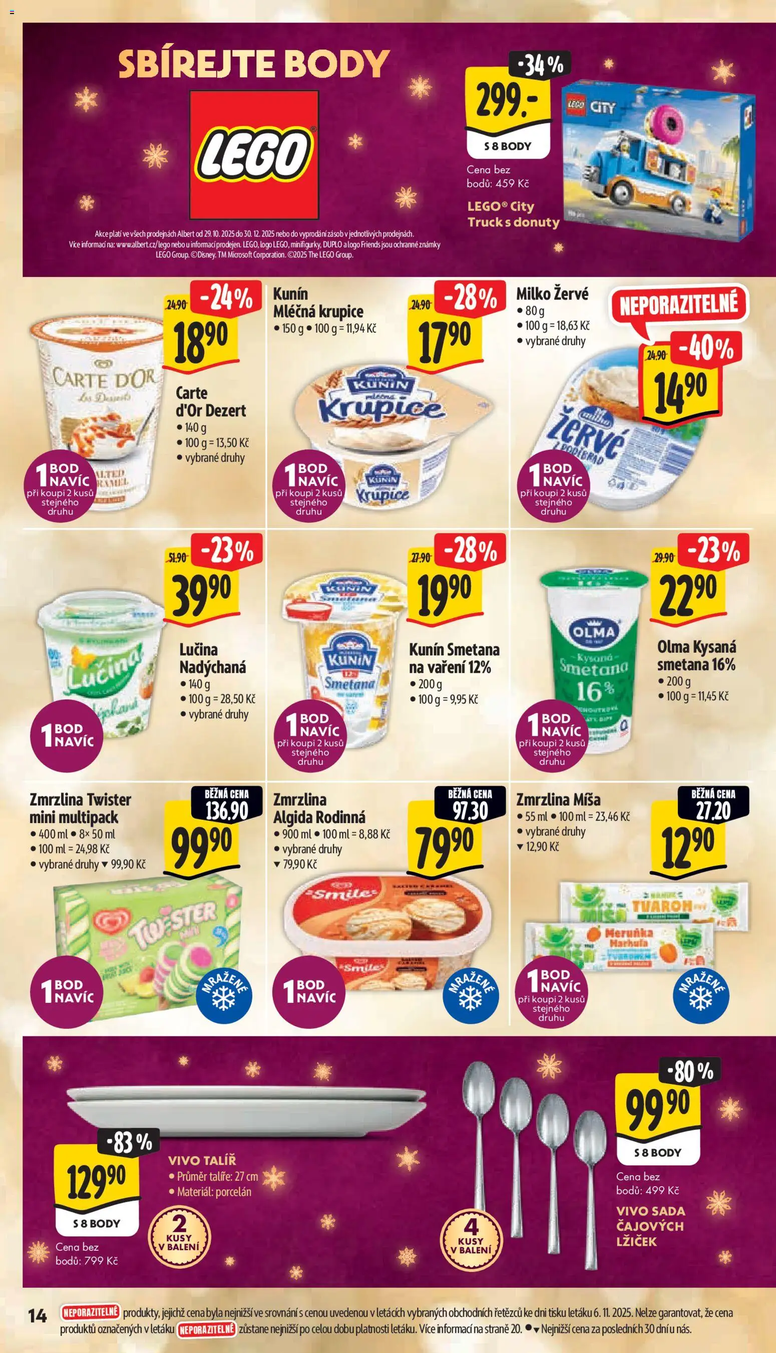 Albert Black Friday od 12.11.2025 | Strana: 23 | Produkty: Talíře, LEGO, Krupice, Žervé