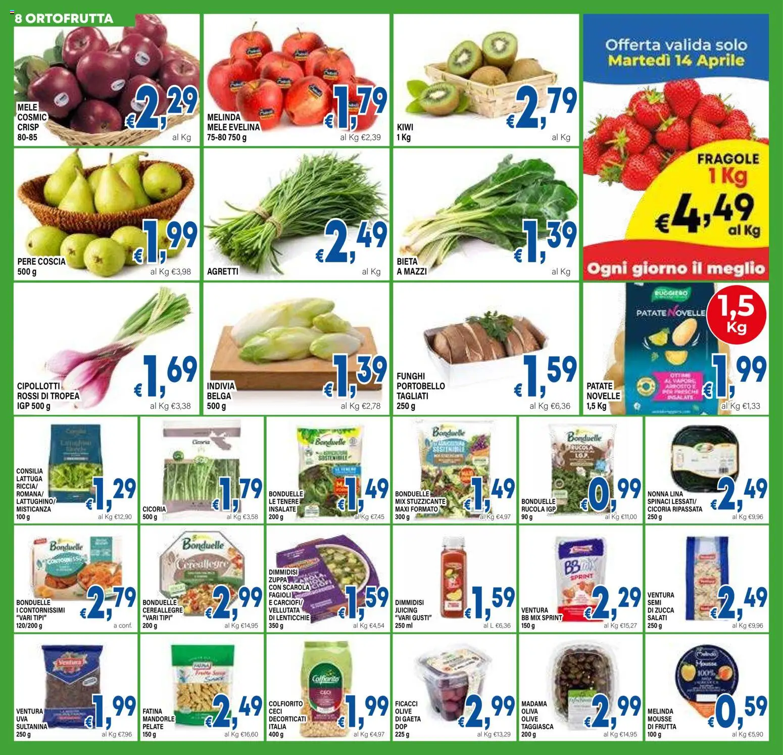 Volantino DEM del 07.04.2026 | Pagina: 8 | Prodotti: Misticanza, Lenticchie, Zucca, Lattuga