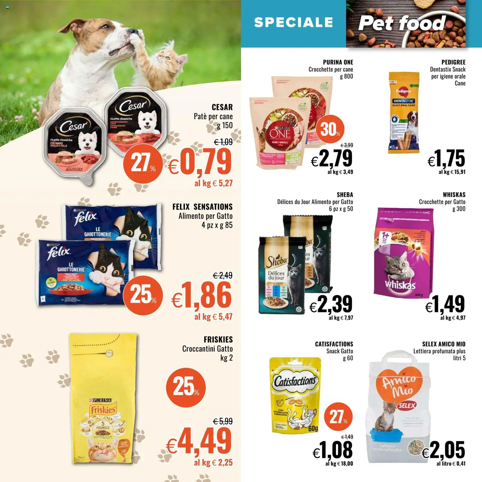 Volantino Famila del 22.01.2026 | Pagina: 16 | Prodotti: Paté, Pollo, Crocchette, Vitello