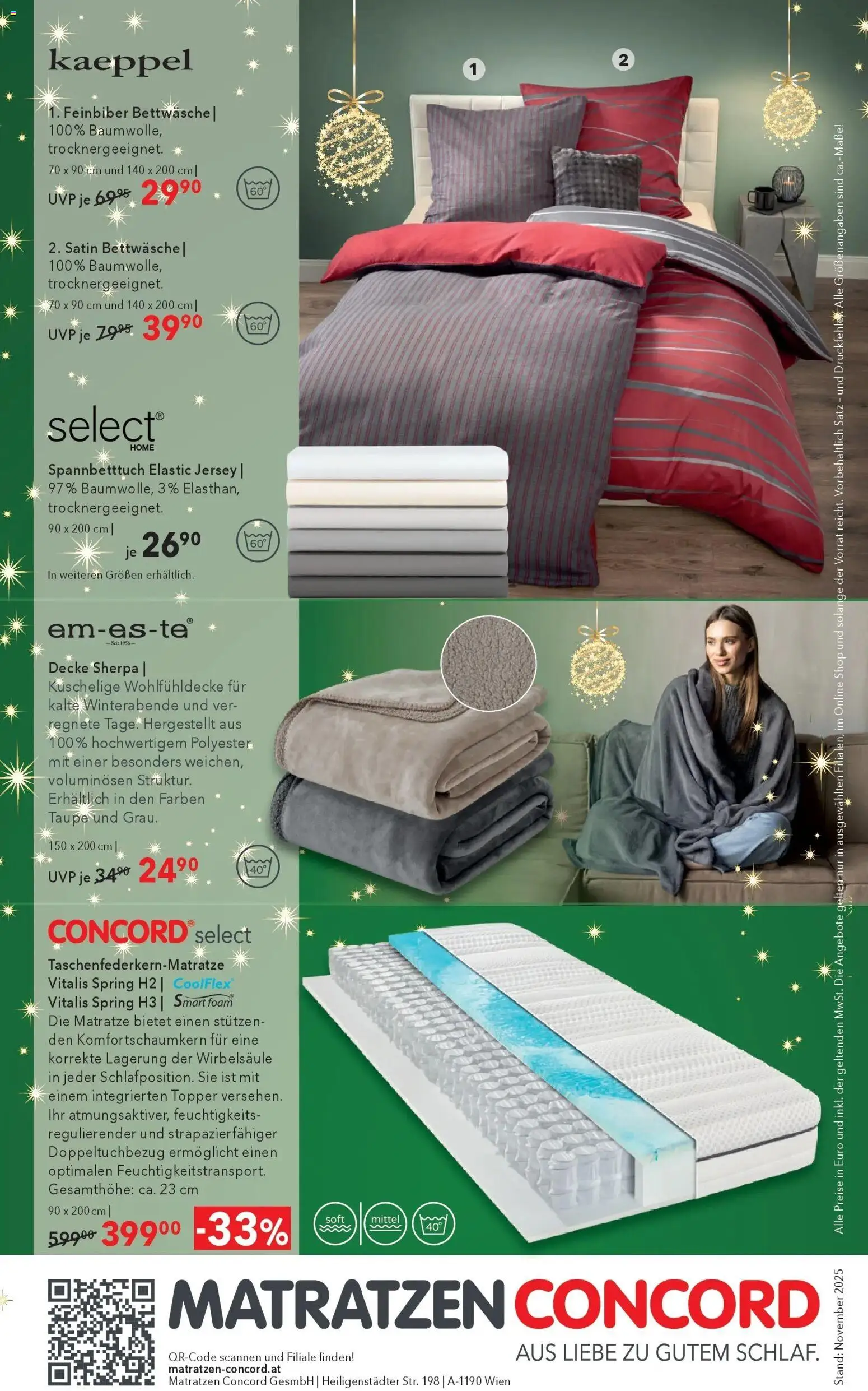 Matratzen Concord Flugblatt gültig ab 26.11.2025 | Seite: 8 | Produkte: Matratze, Decke