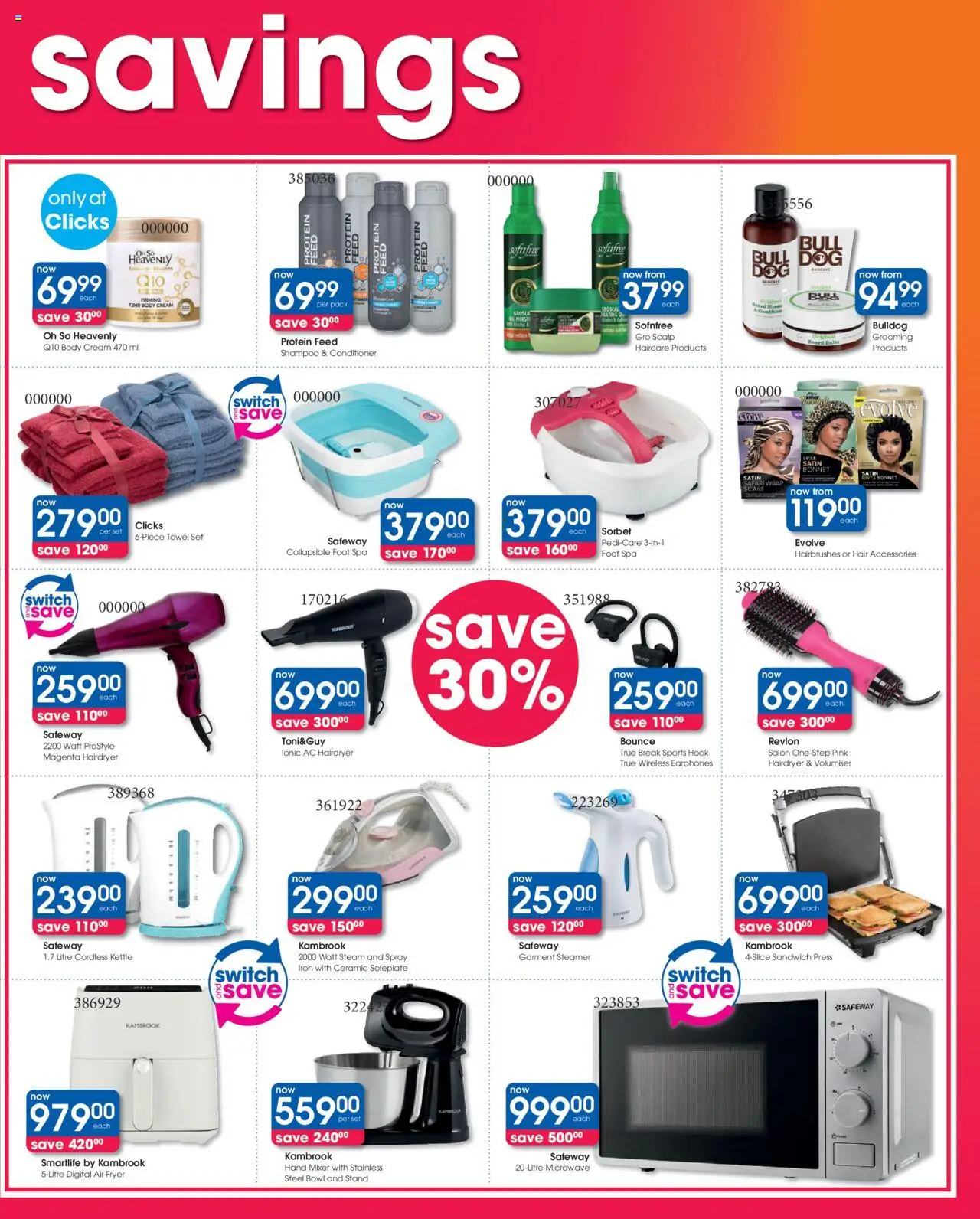 New Clicks catalogue – valid from 09.09.2025 | Page: 3 | Products: Scarf, Press, Towel, Body cream